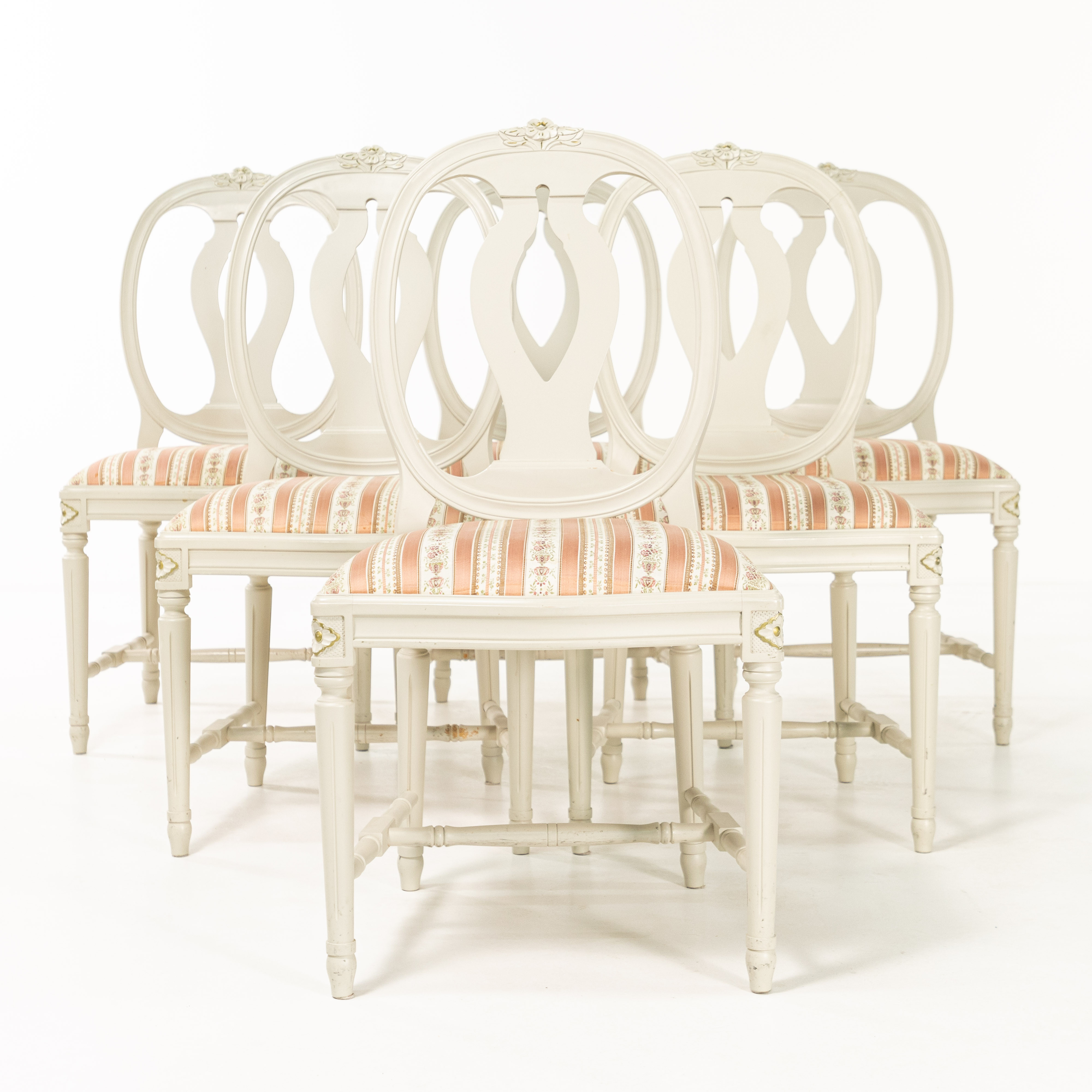 STOLAR. 6 st, gustaviansk stil, 1900-tal.