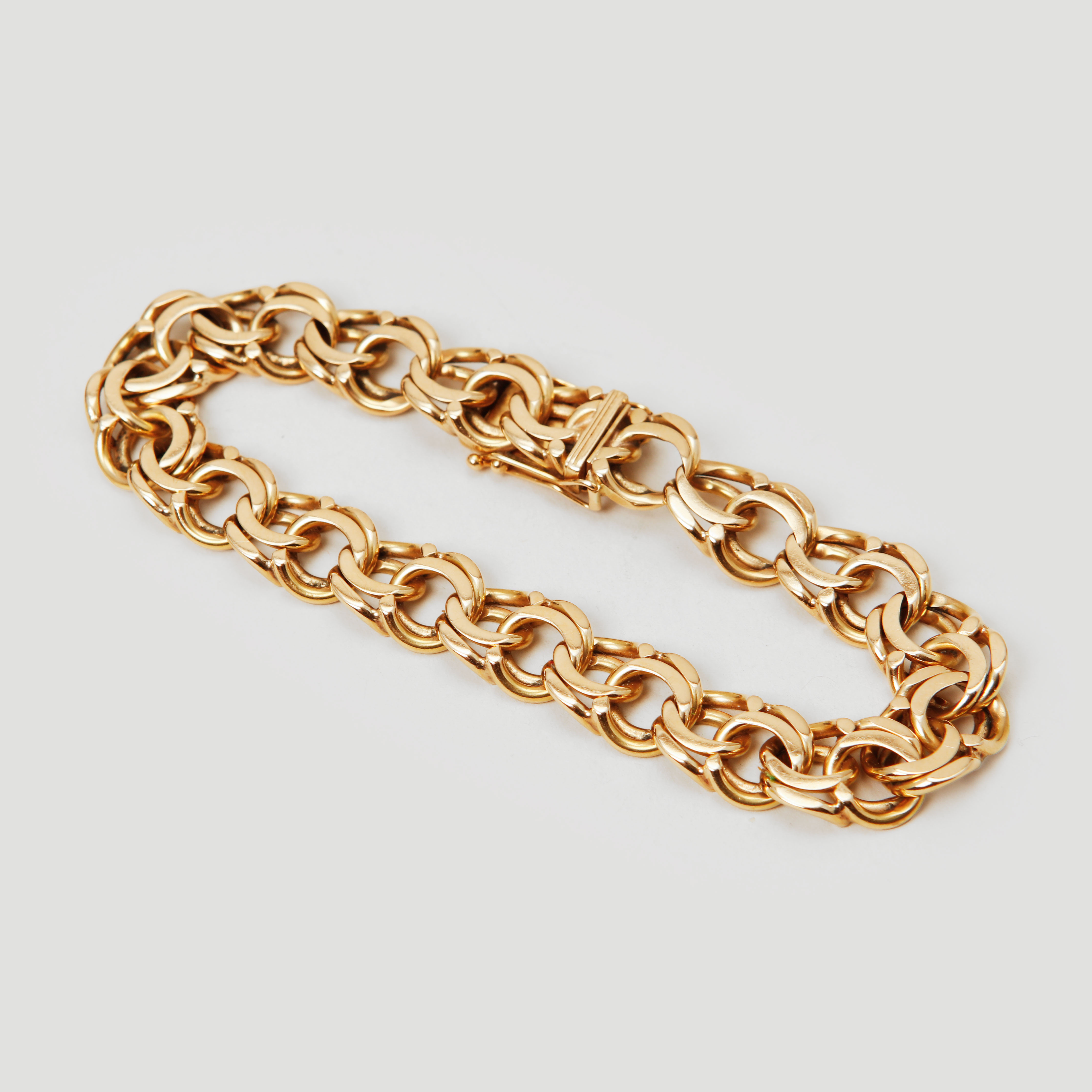 ARMLÄNK, 18k guld, Köping 1967. Vikt ca 41,2 g.