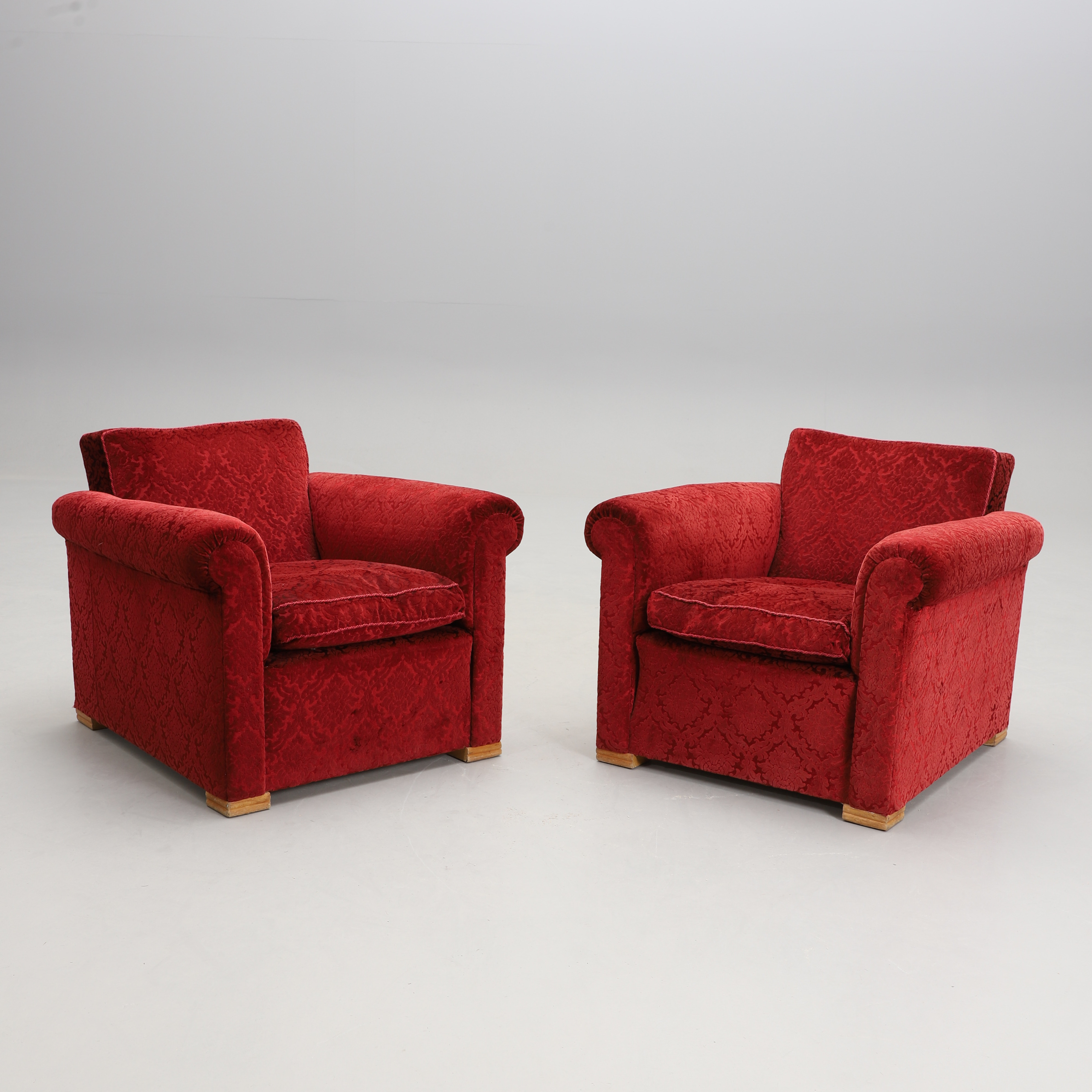 FÅTÖLJER, ett par, art deco, 1930-tal.