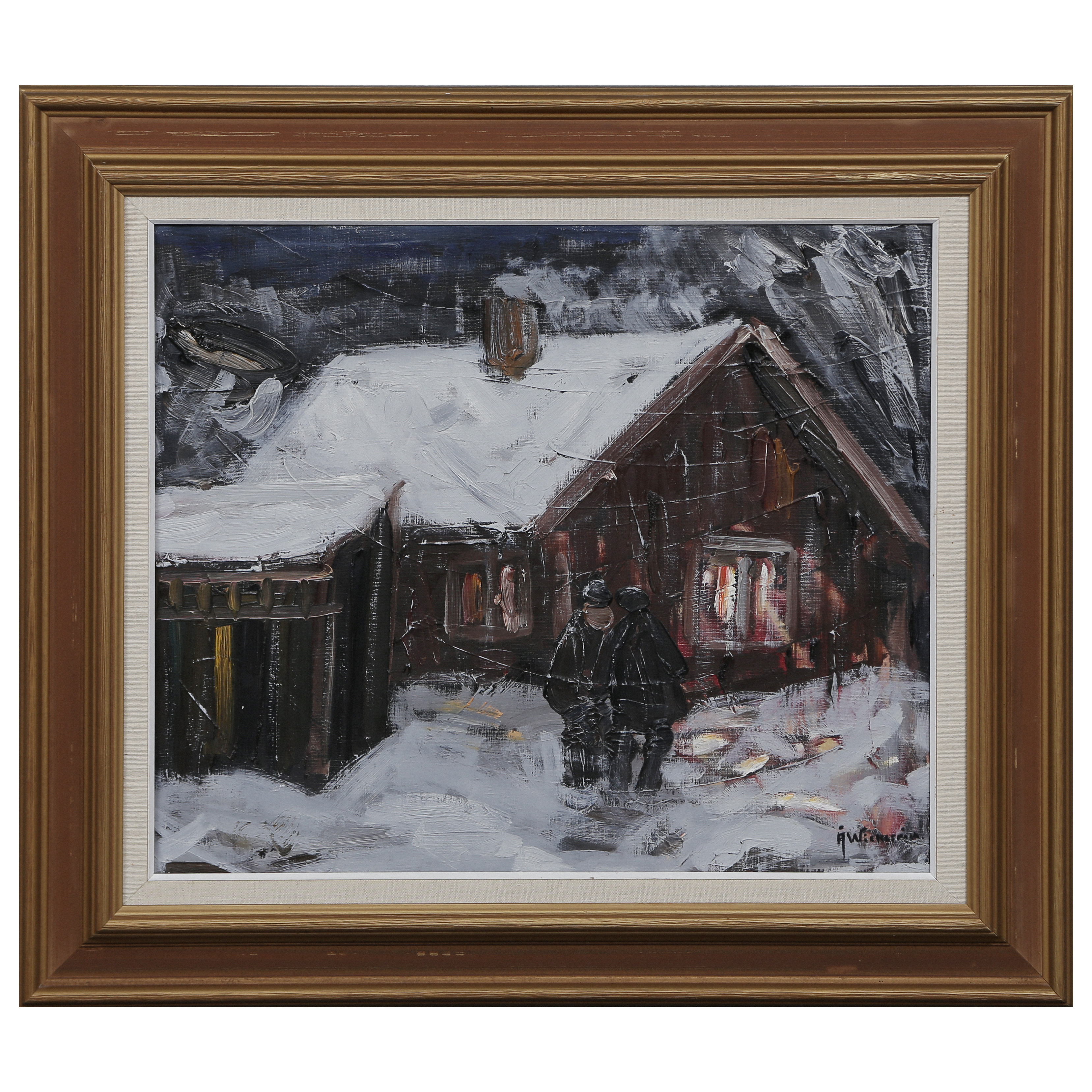 ÅKE WICKSTRÖM. OLJA PÅ DUK, SIGNERAD.
