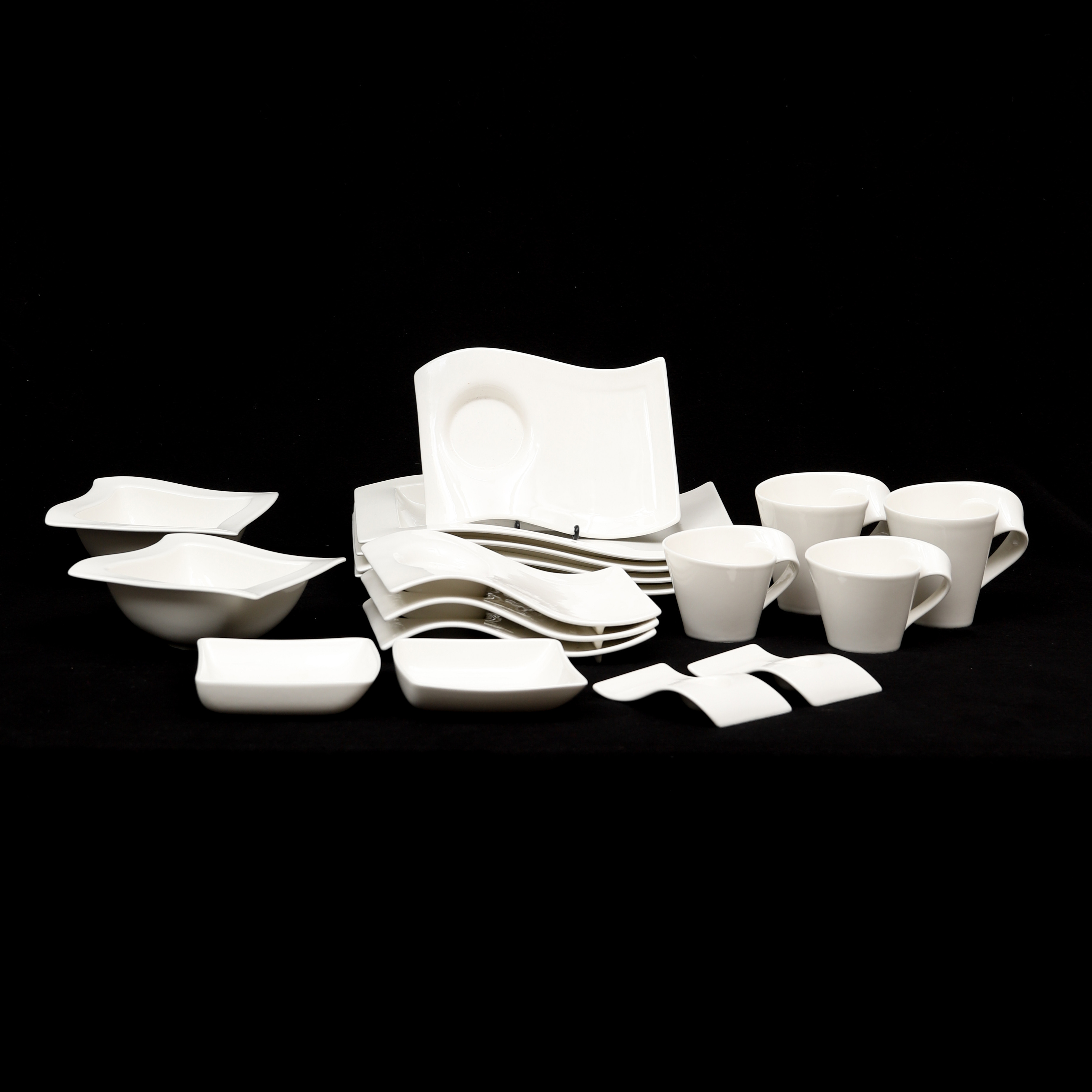 VILLEROY & BOCH. FRUKOSTSERVIS, "New Wave", 14 delar.