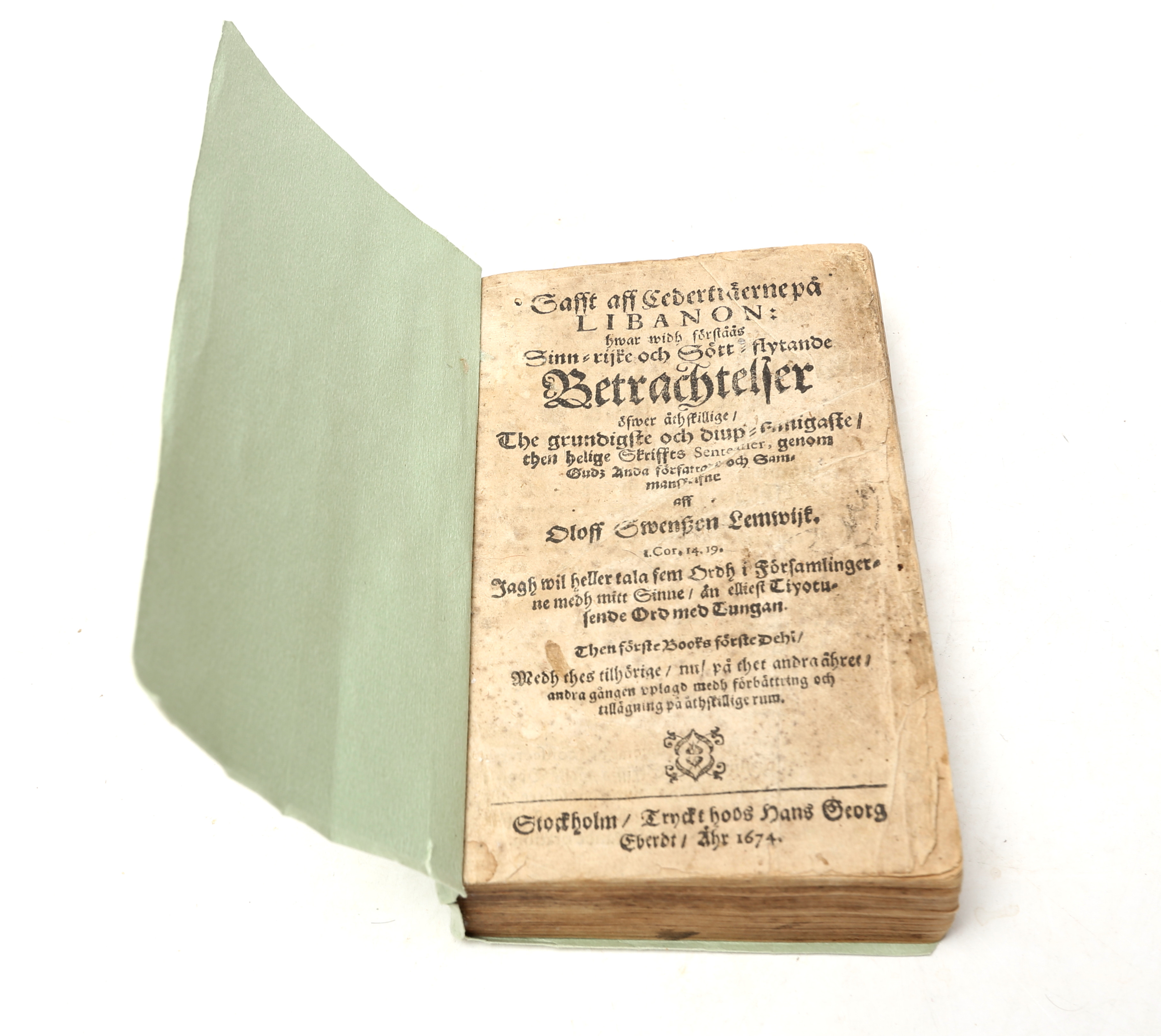 BOK, Lemwijk, Betraktelser, 1674.