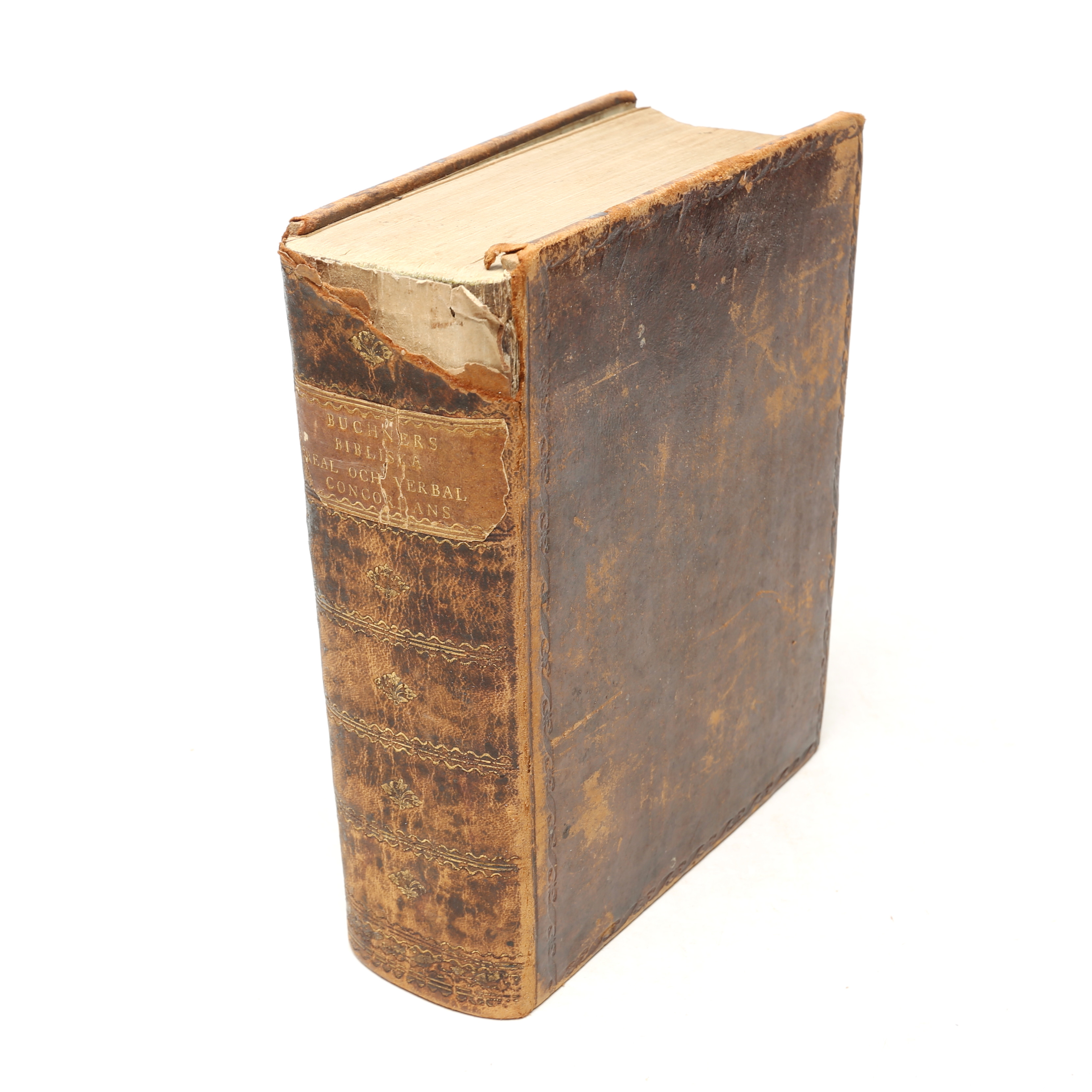 BOK, Buchners Bibliska real och vebal concordans, 1754.