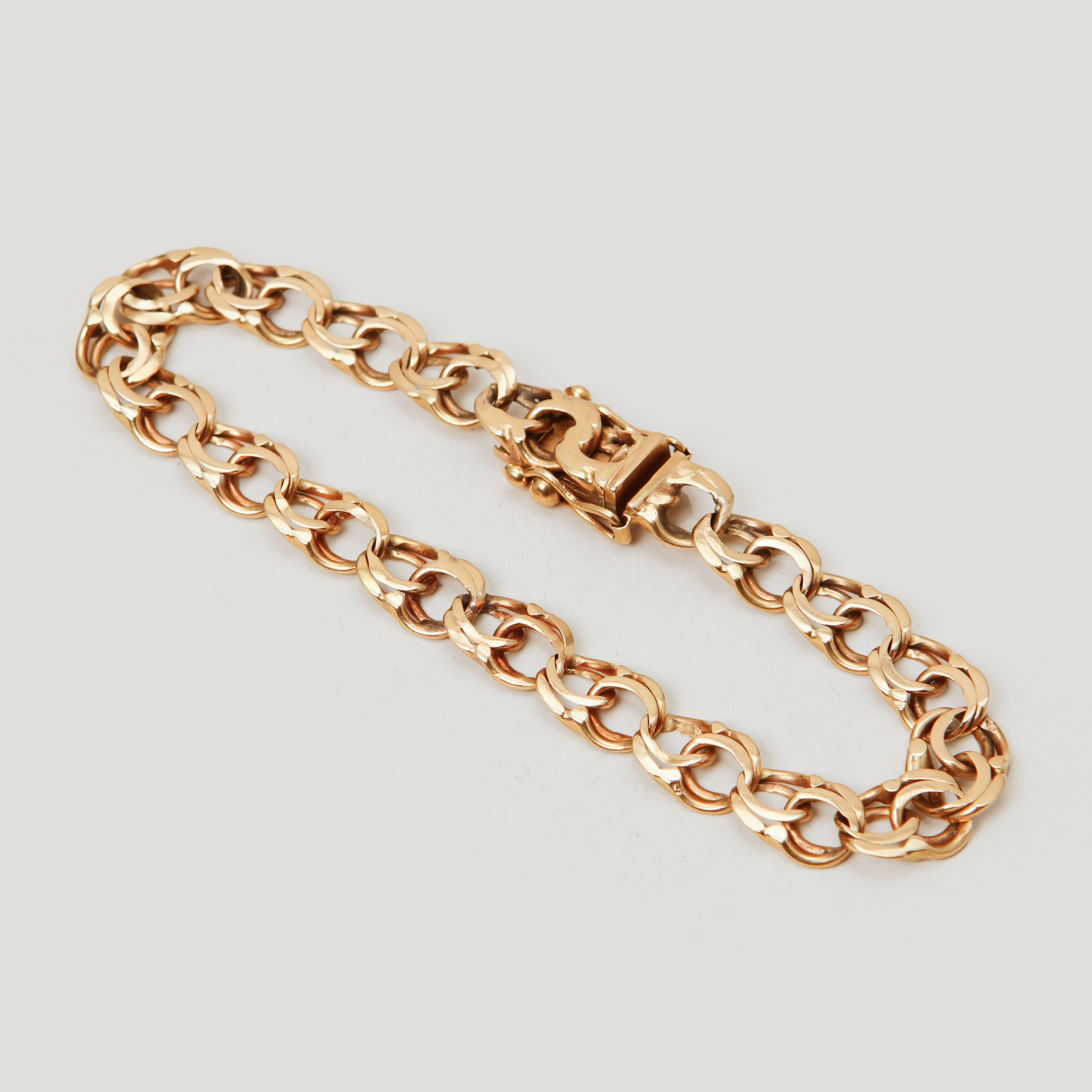 ARMLÄNK, 18k guld, Stockholm 1963. Vikt ca 15,5 g.