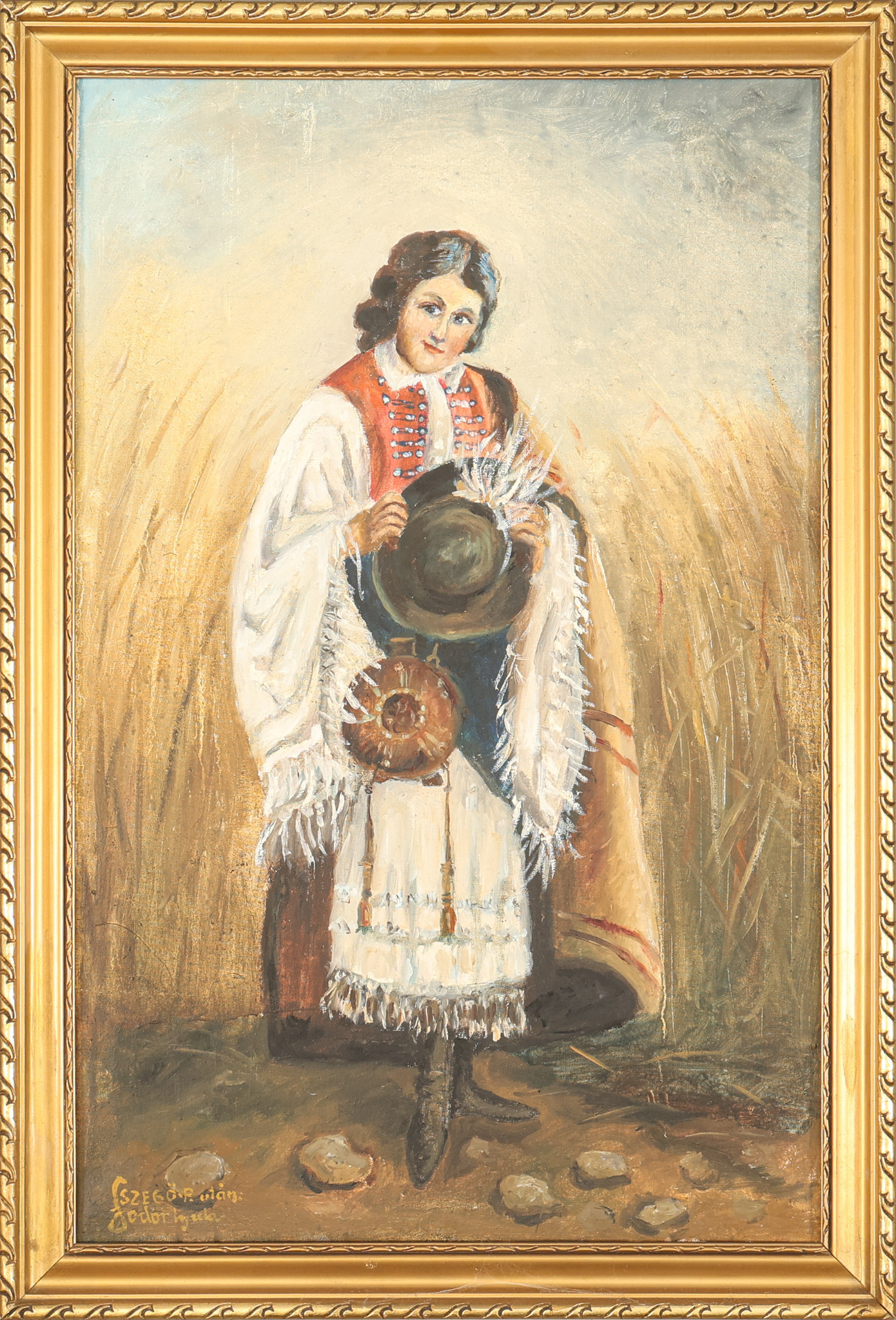 GYULA TORNAI. EFTER. Olja på duk, sigerad Szegö.