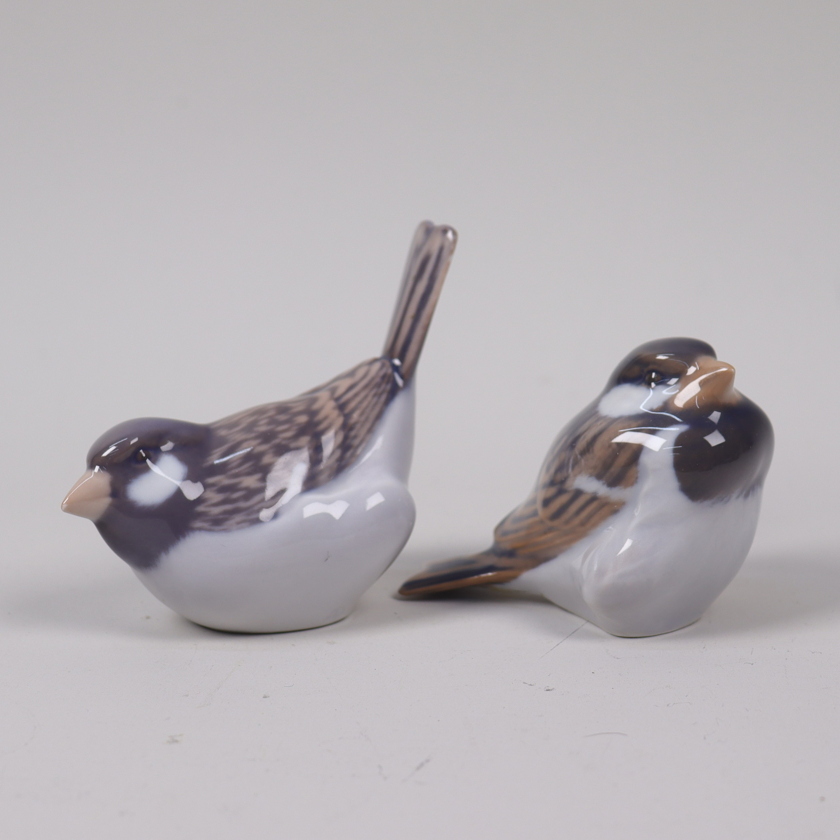FIGURINER, Andrea Nielsen för Royal Copenhagen #1081 & #1519, sparvar.