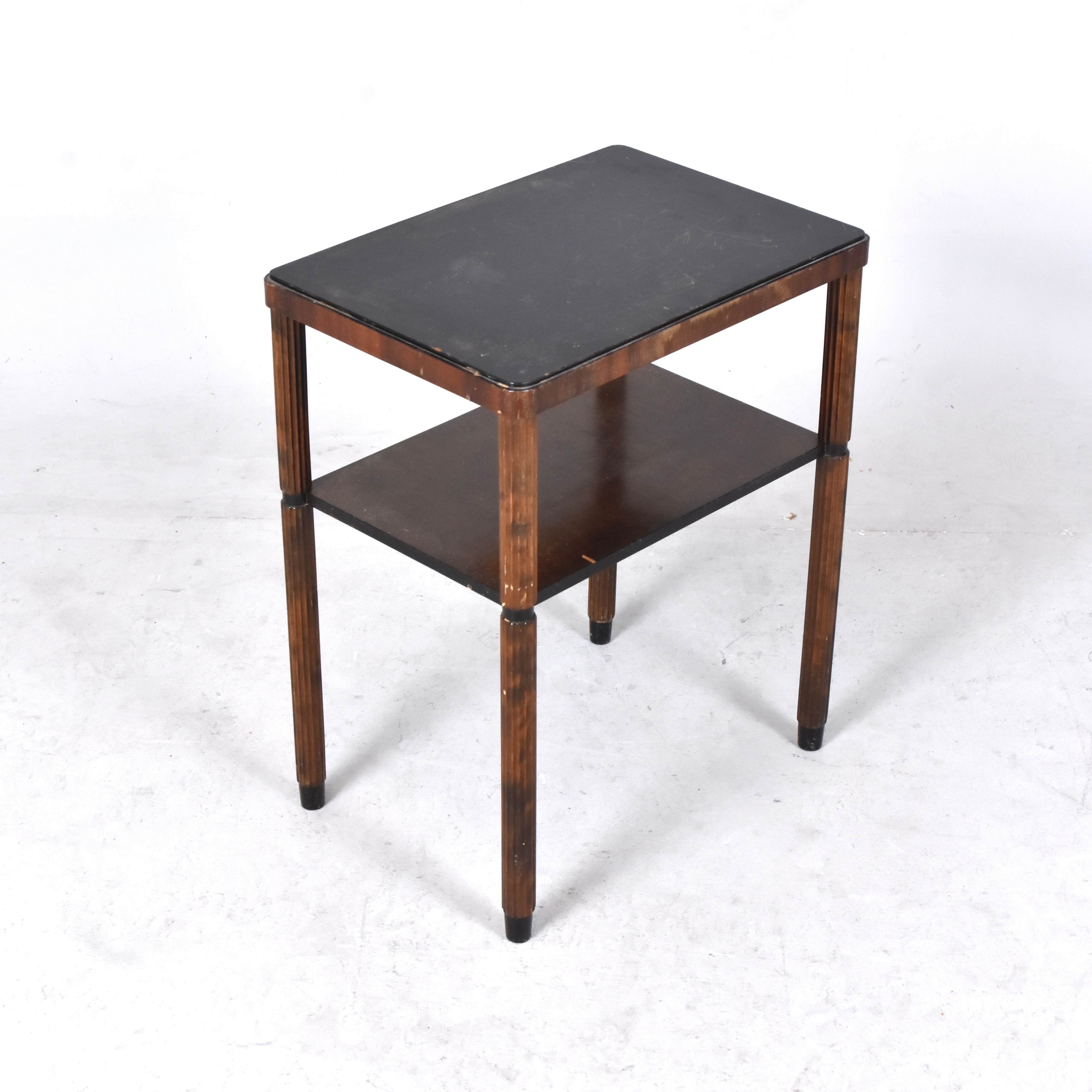 SIDO/LAMPBORD, bonad och svärtad björk mm, funkis-art-déco, 1920-30-tal.
