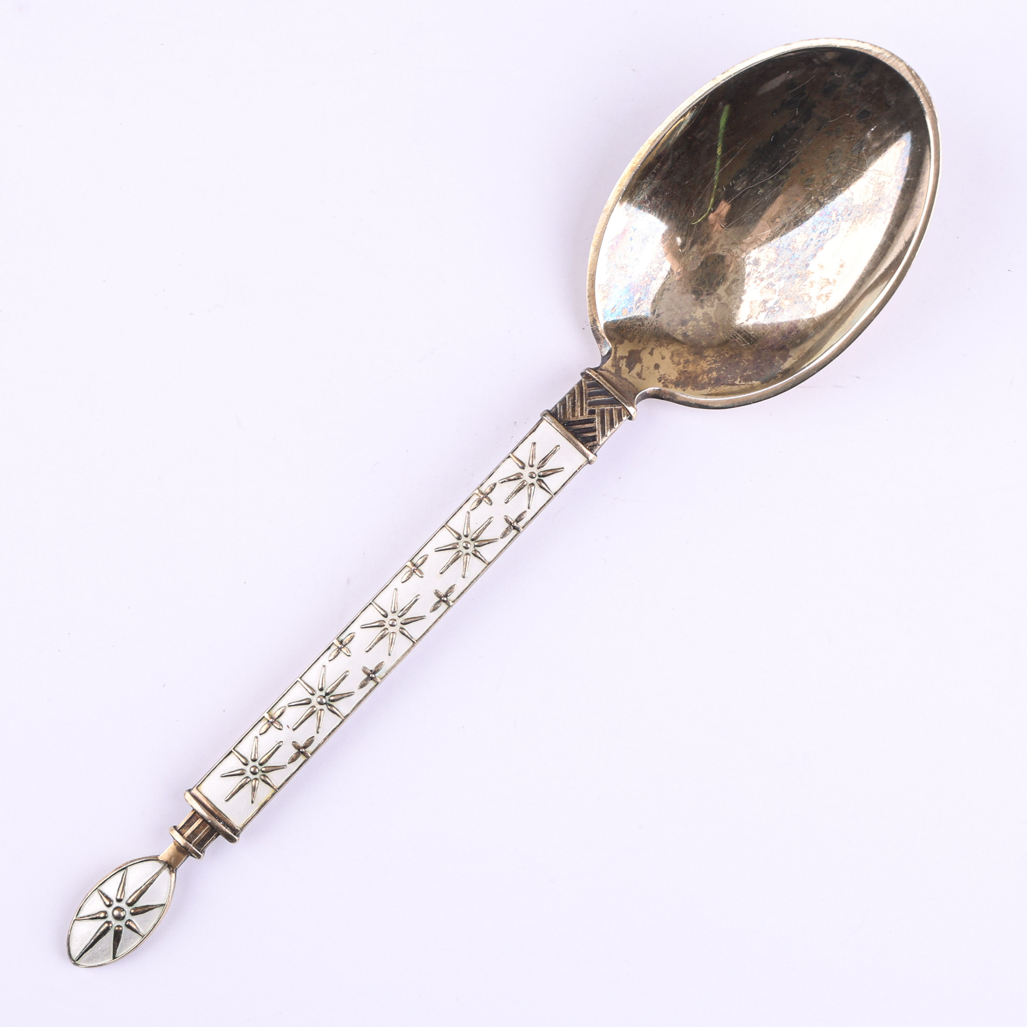 SKED, silver och emalj, J.Tostrup, Norge, vikt 58 gram.