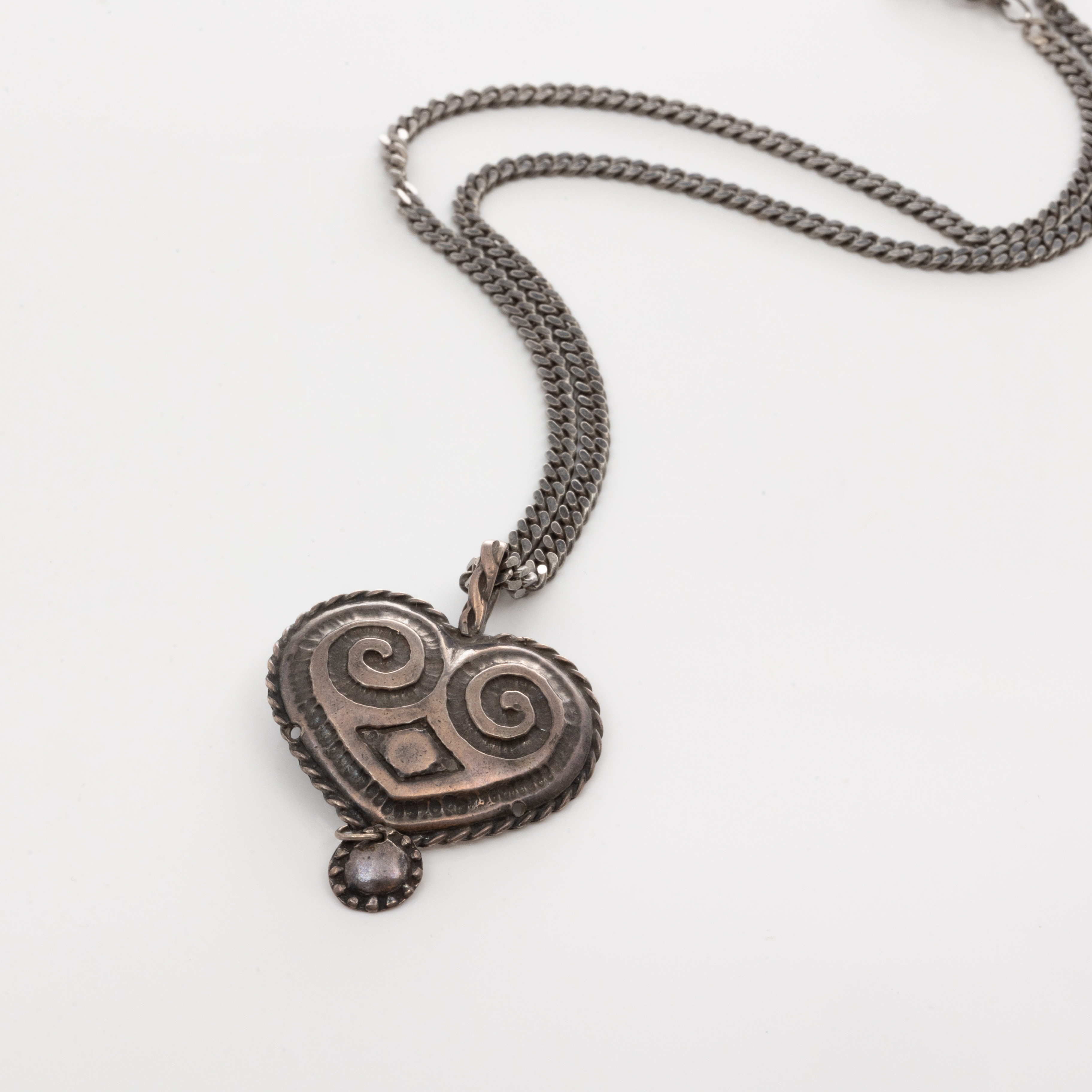 COLLIER, Oxiderat sterlingsilver, Victor Janson.