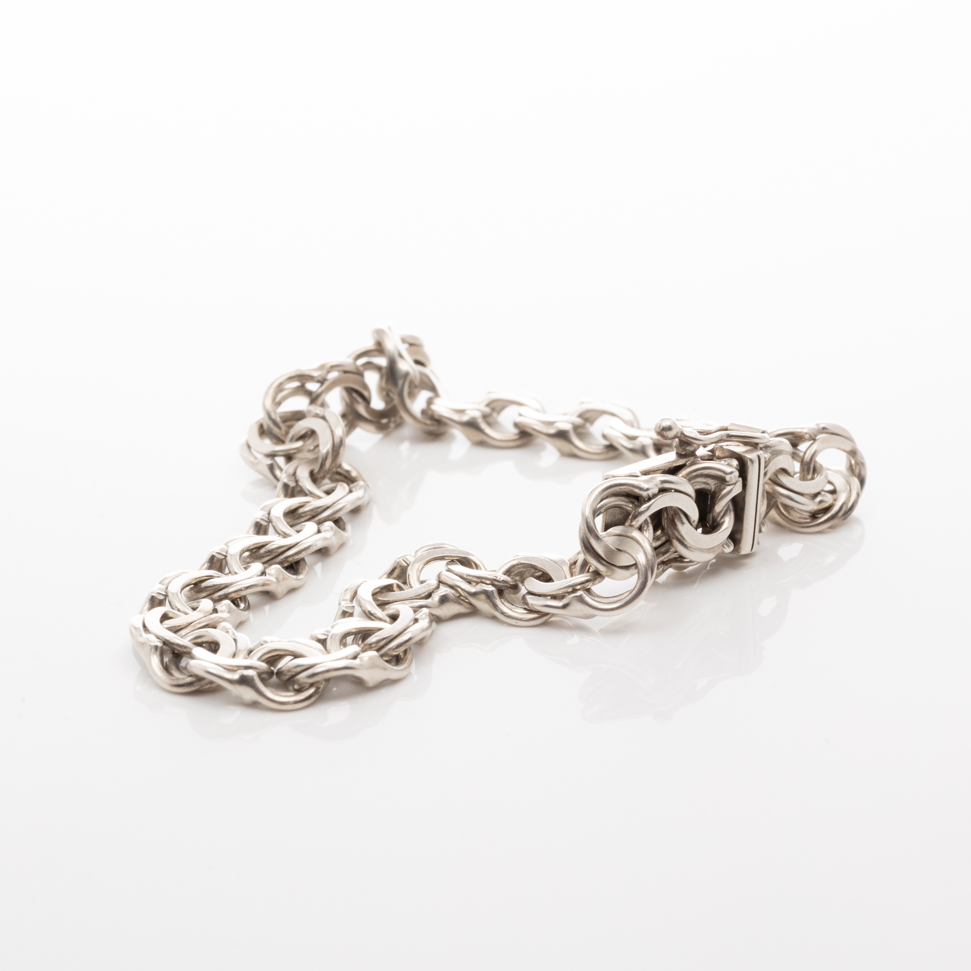 ARMBAND, Sterlingsilver, Bismarckslänk.