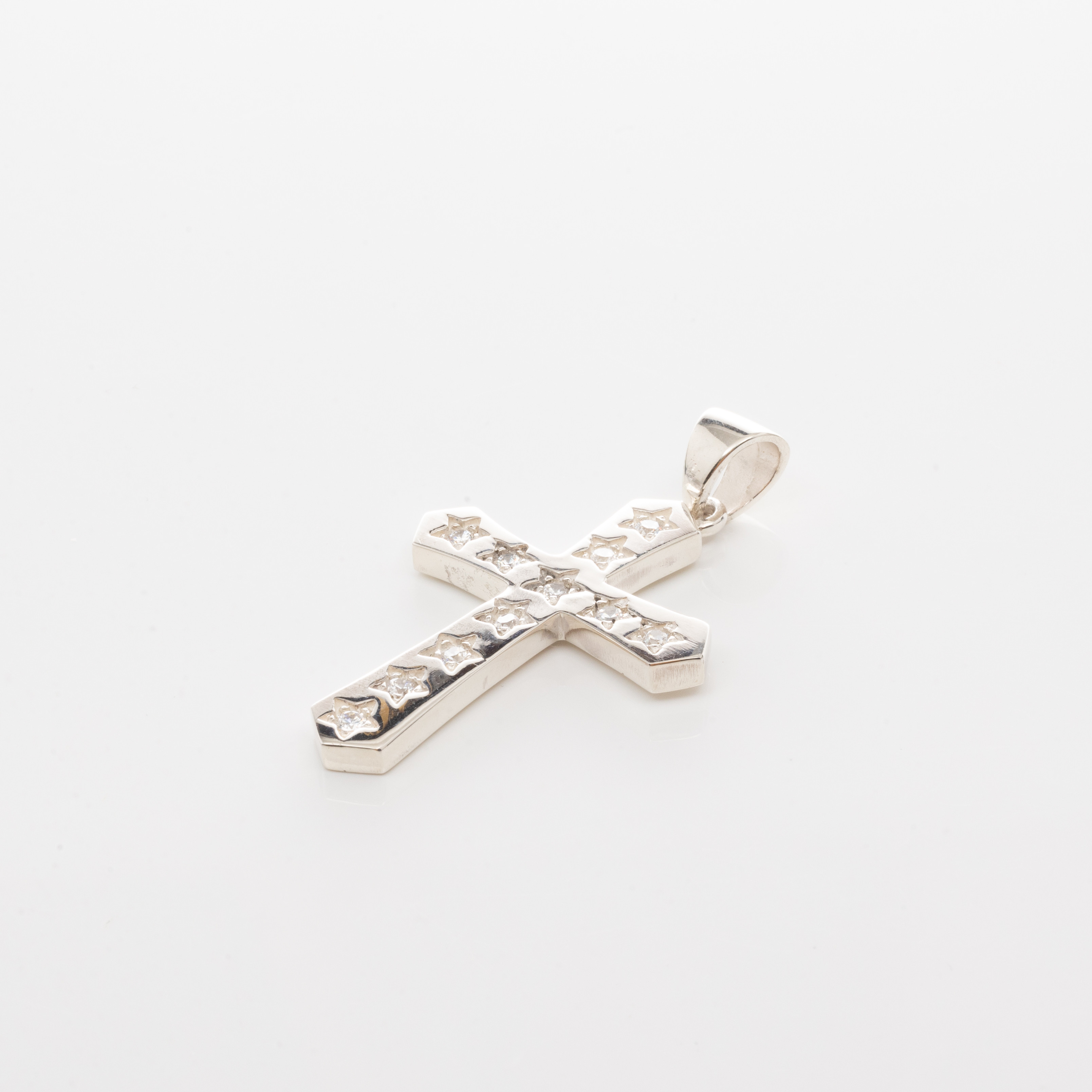 HÄNGE, Kors, Sterlingsilver, Cubic zirkoner.
