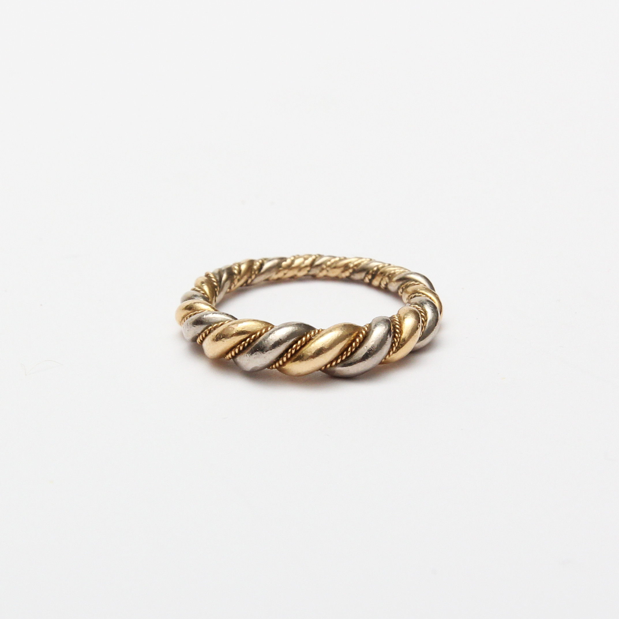 RING, 18 K, guld/vitguld.