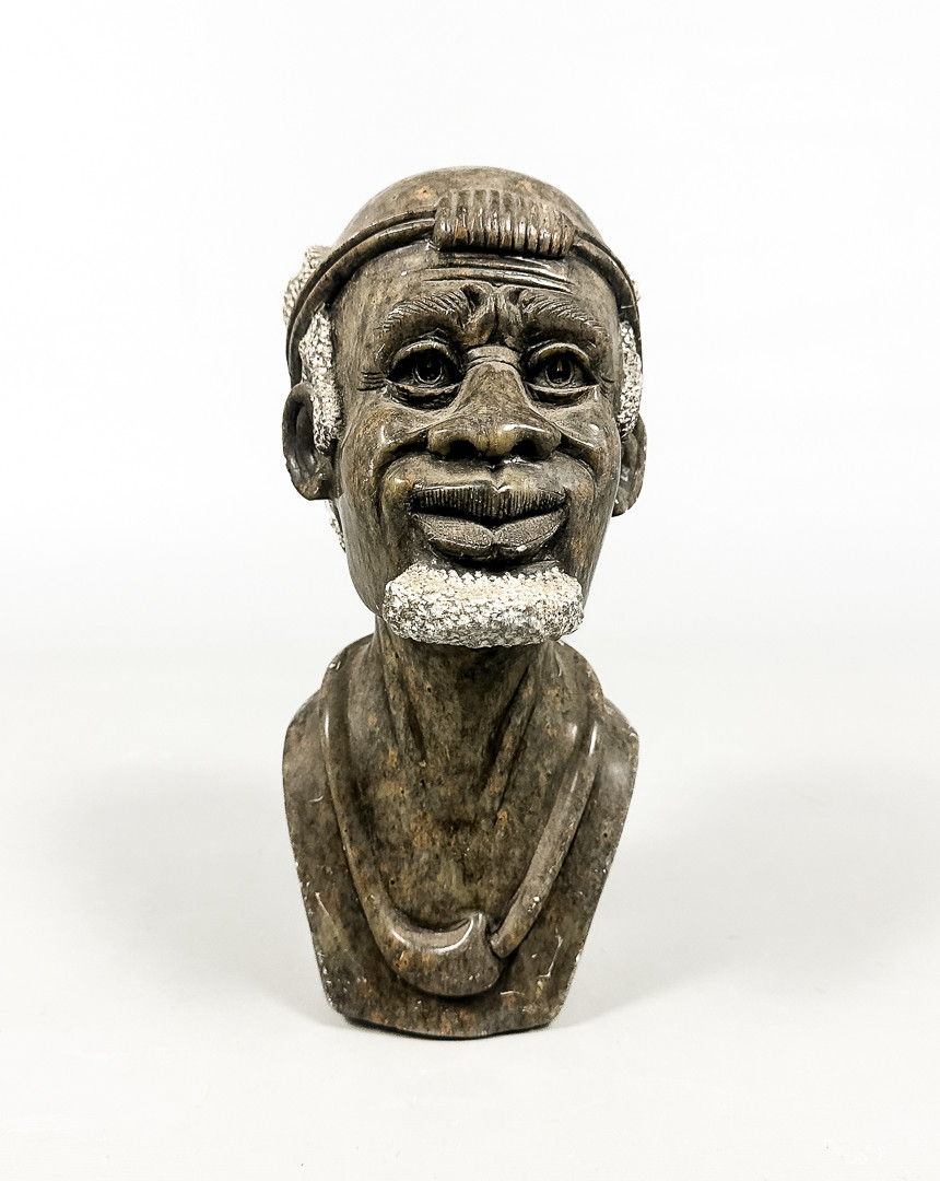SKULPTUR, "Byst", marmor.