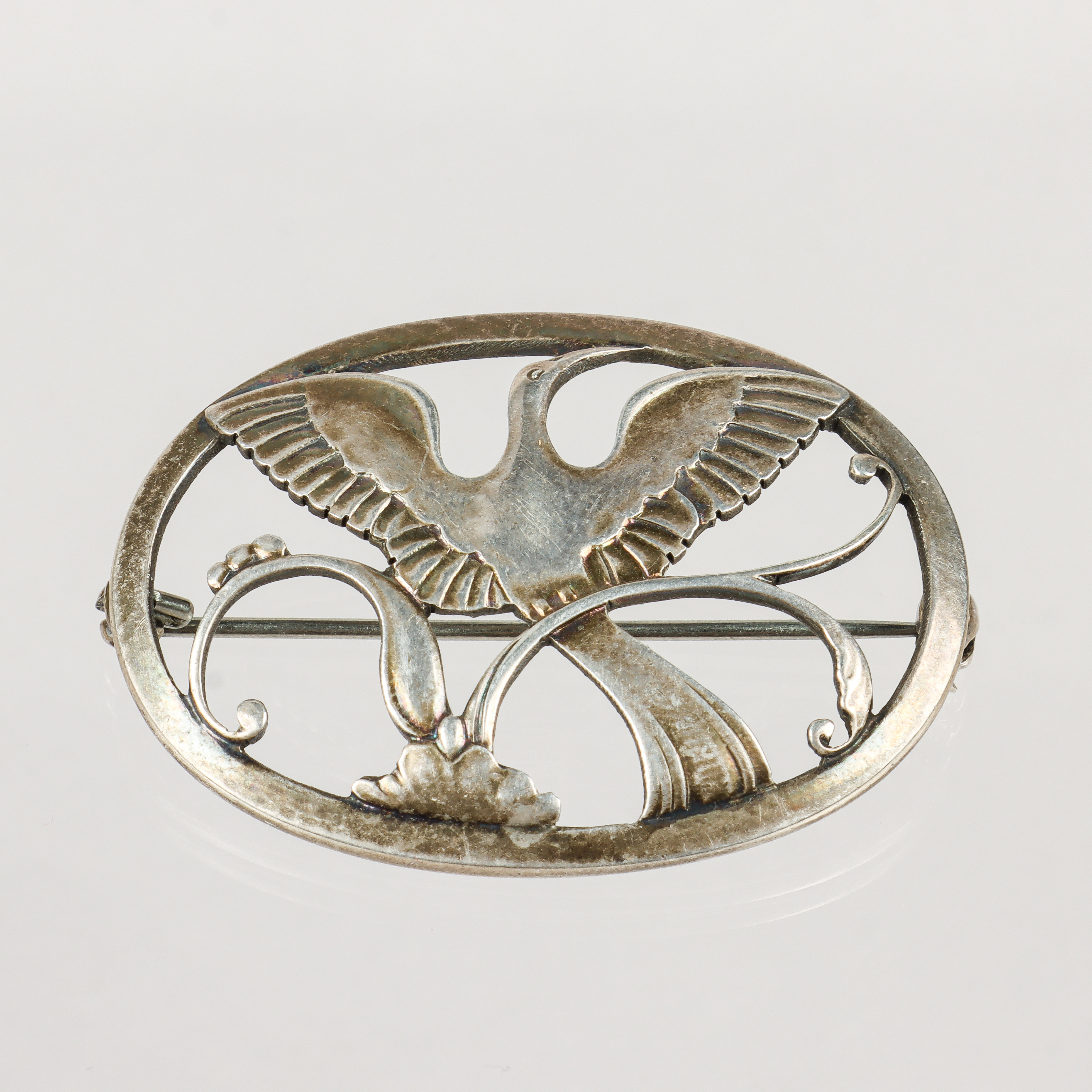 BROSCH, silver, Arno Malinowski för Georg Jensen & Wendel, Danmark, 1930/40-tal.