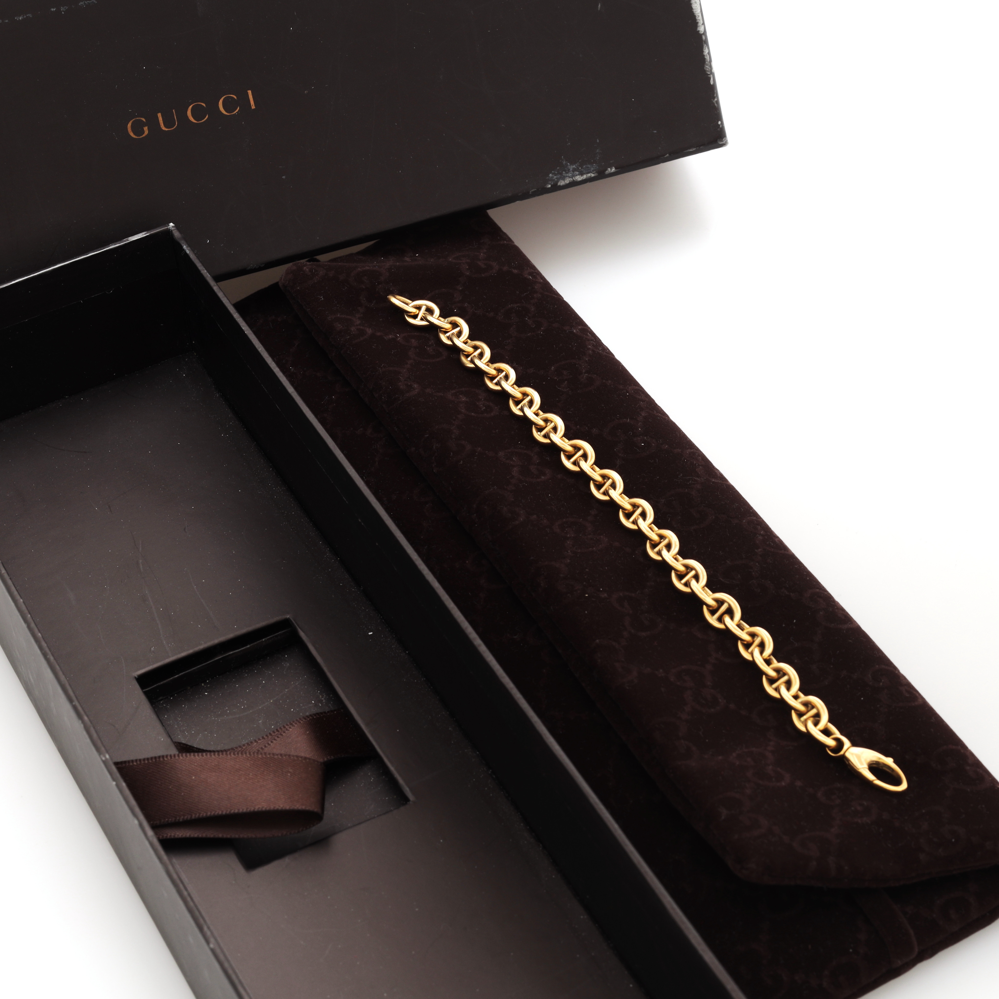 ARMBAND, guld 18K, Gucci, vikt 16,70 gram.