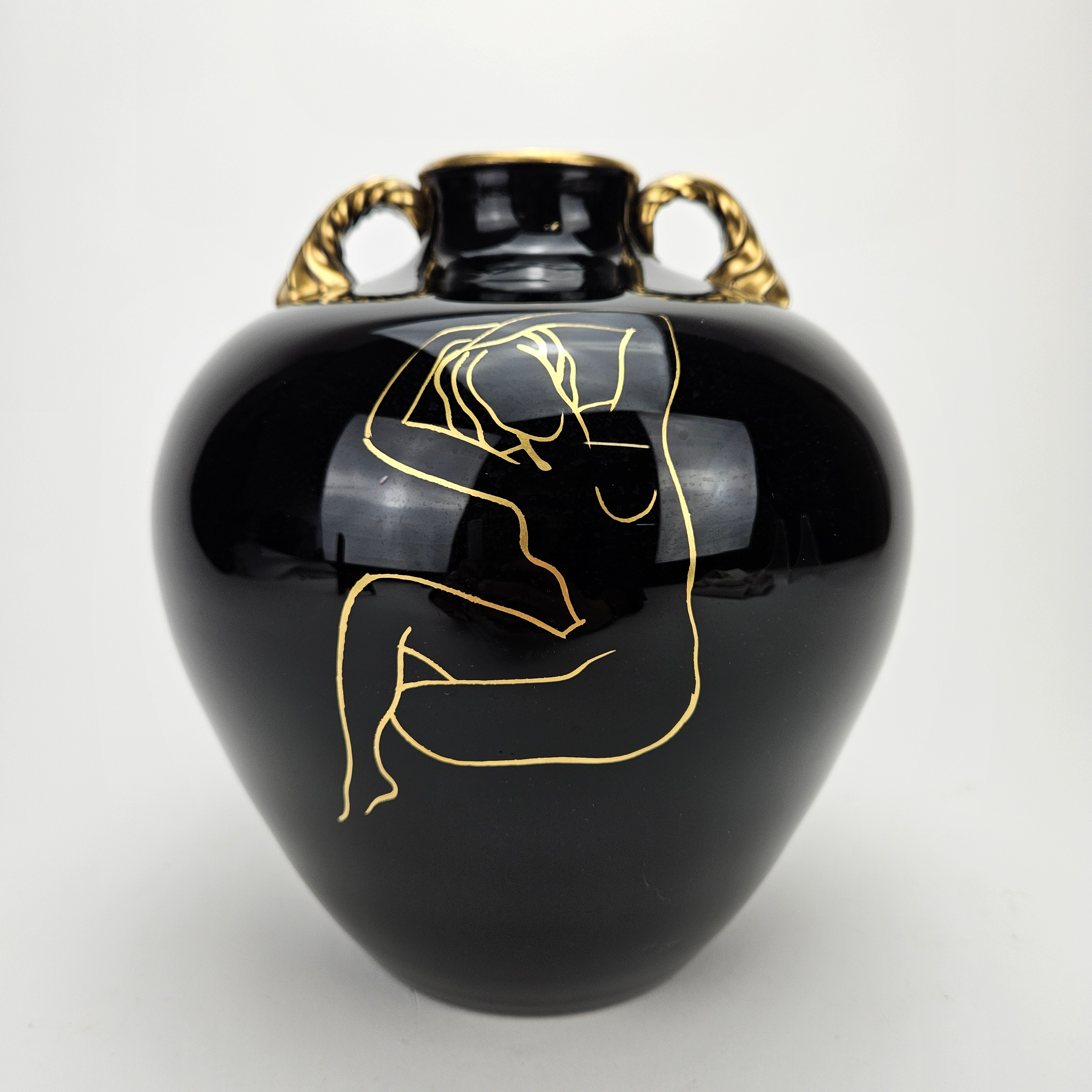 HÄNKELVAS, glas, 1900-tal.