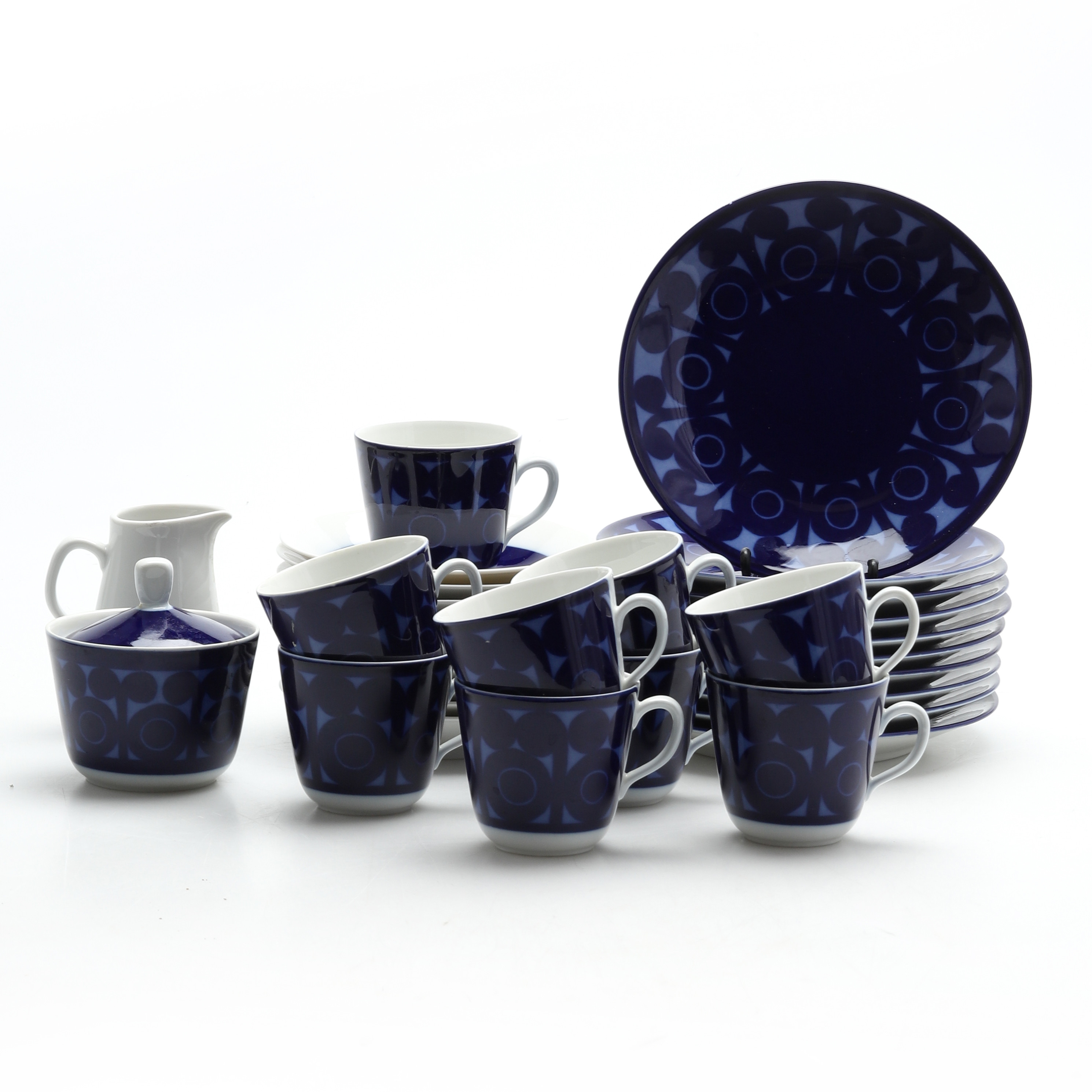 CHRISTINA CAMPBELL. Kaffeservis, 21 delar, "Agda", Rörstrand.