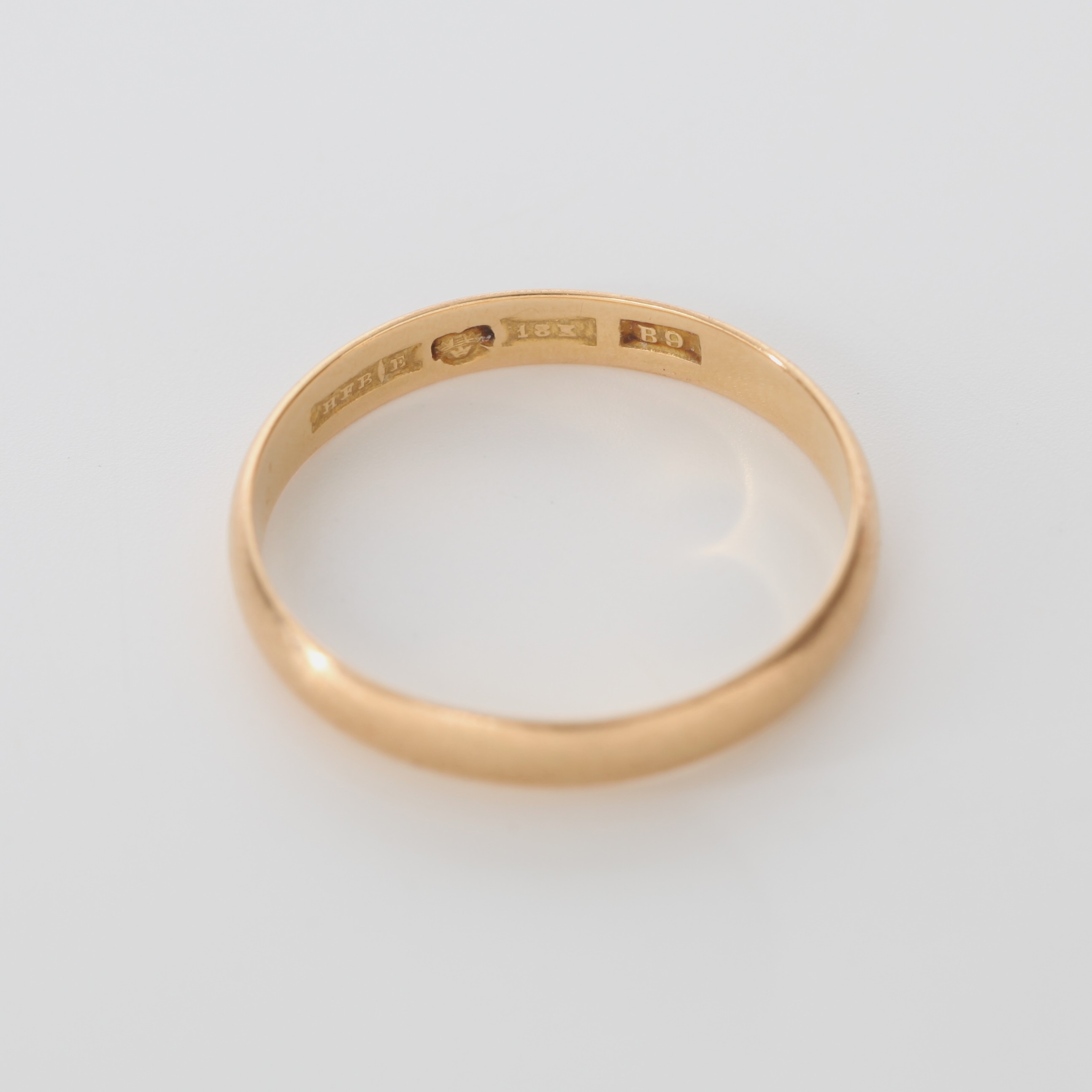 SLÄT RING, 18K guld, storlek 22, 1952.