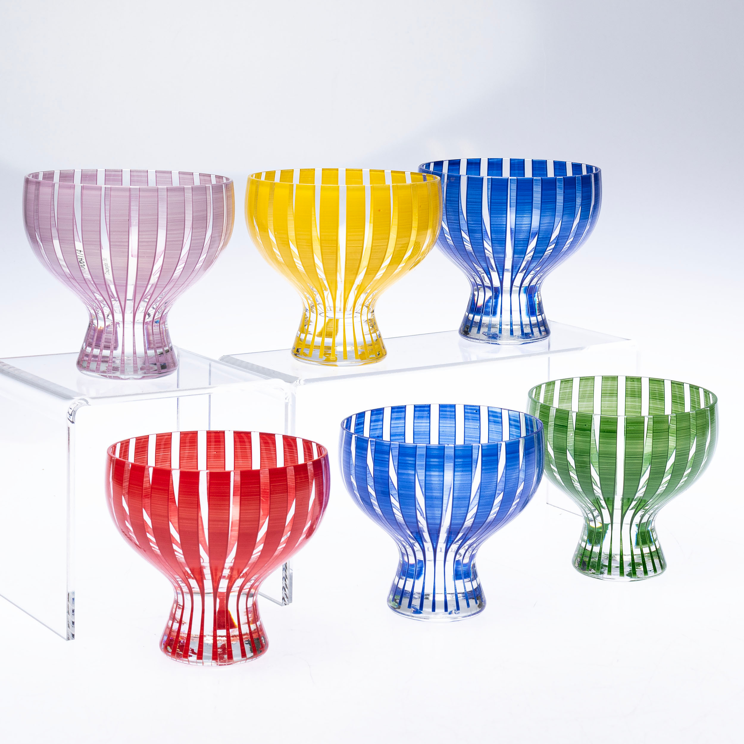 BENGT ORUP. , Coupeglas, 6st, "Strikt", Johansfors.