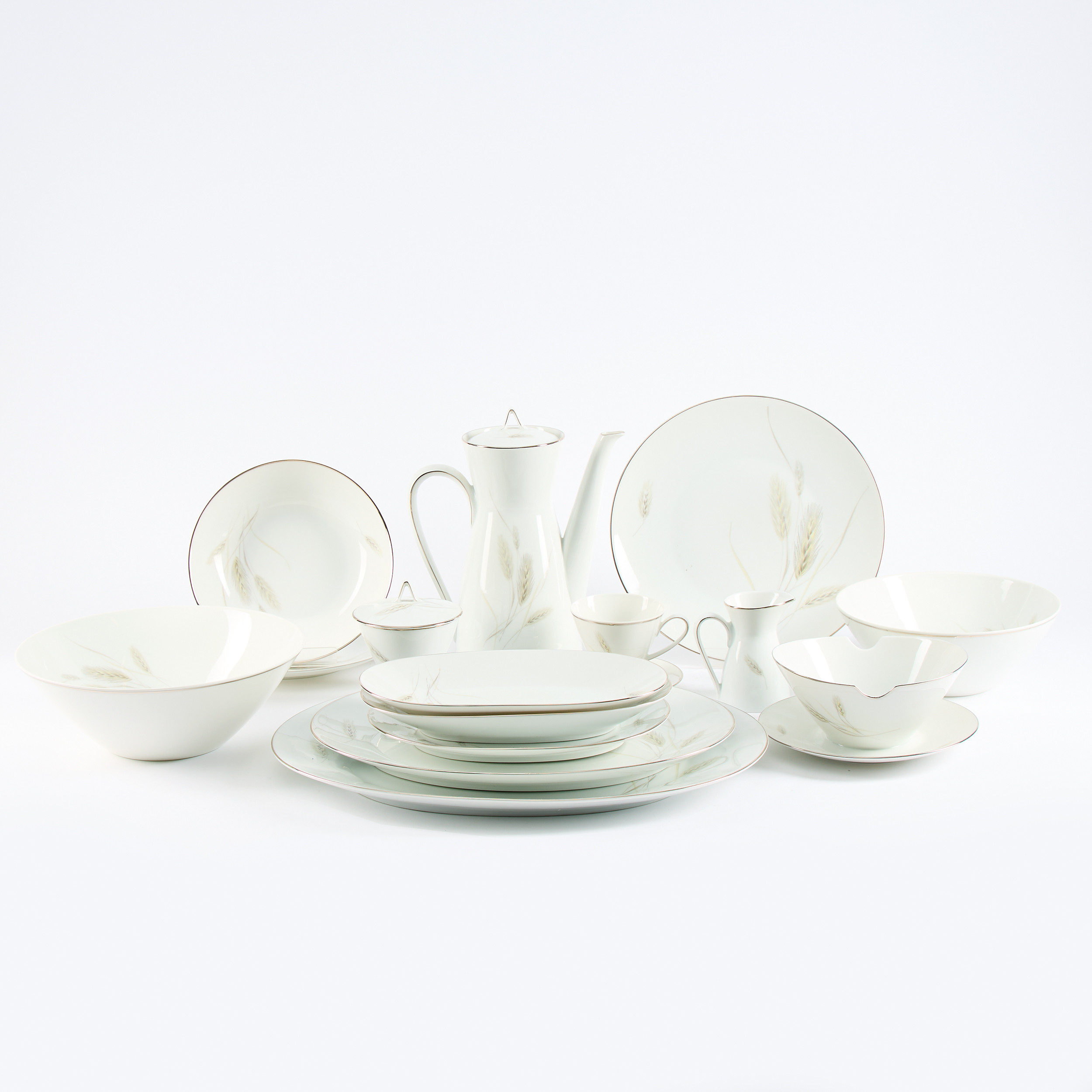 SERVIS 83 delar "Regina platinum" Rosenthal Tyskland porslin.