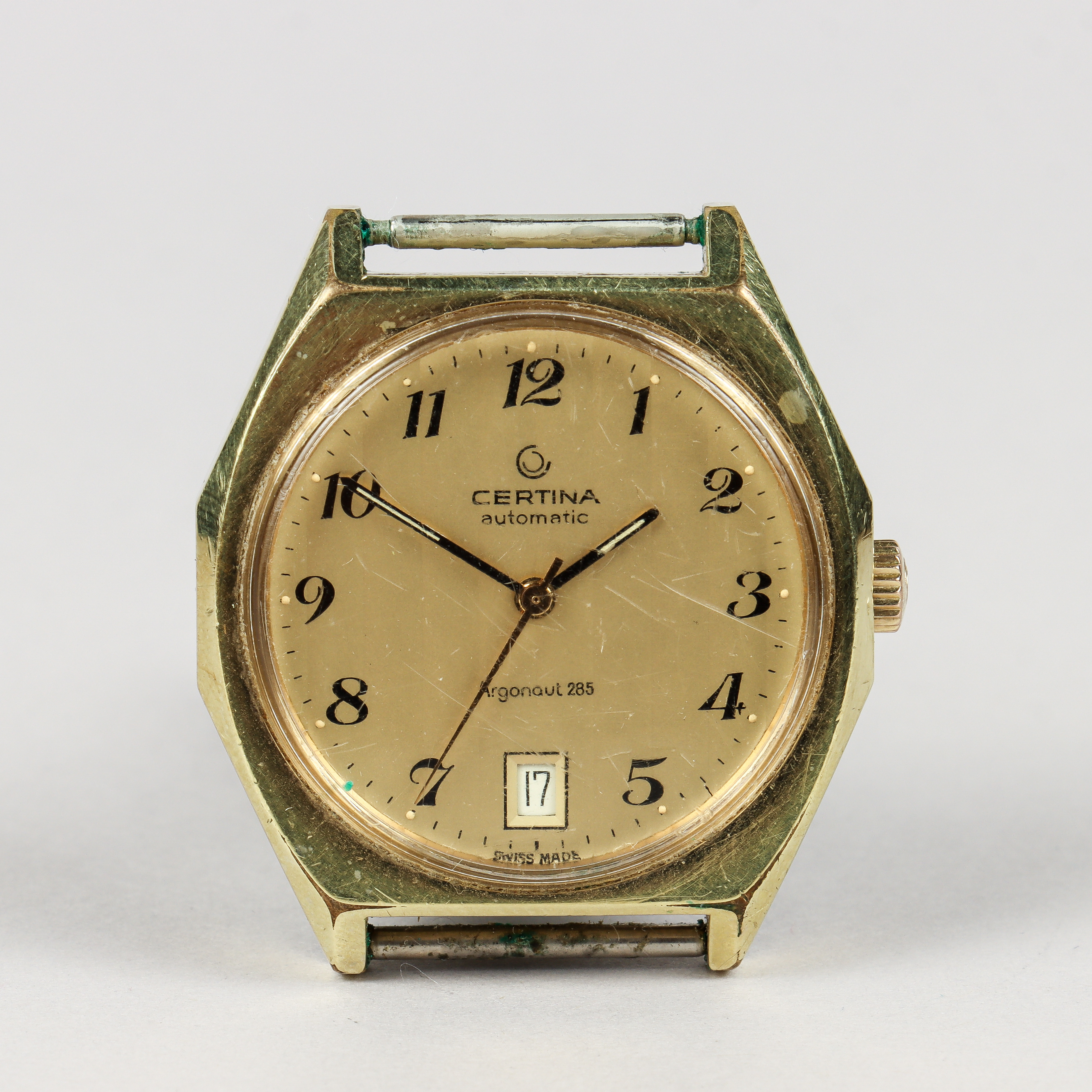 CERTINA Argonaut 285 Automatic, förgyllt stål, 1970-tal.