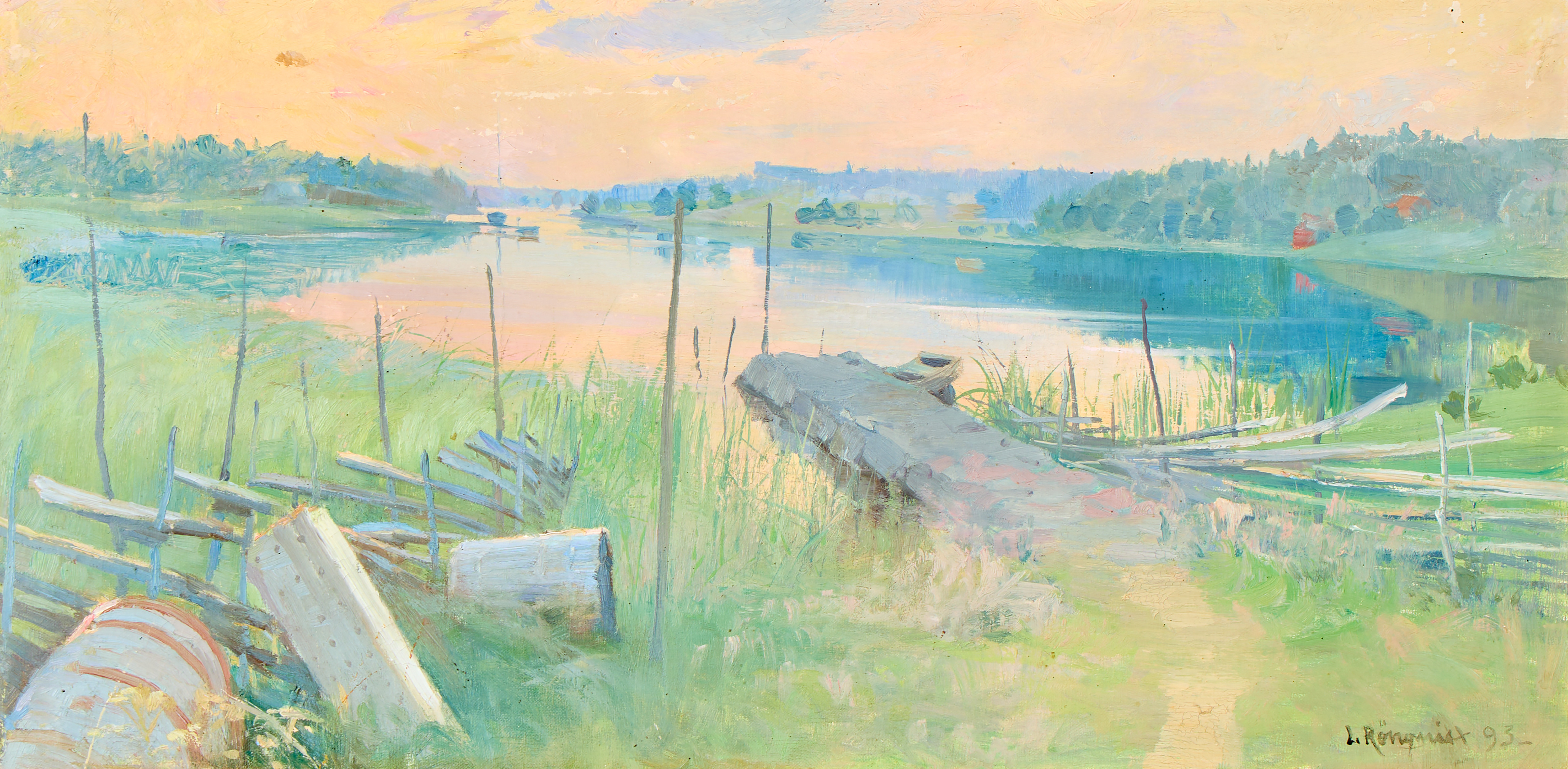 LOTTEN RÖNQUIST. "Aftonstämning".