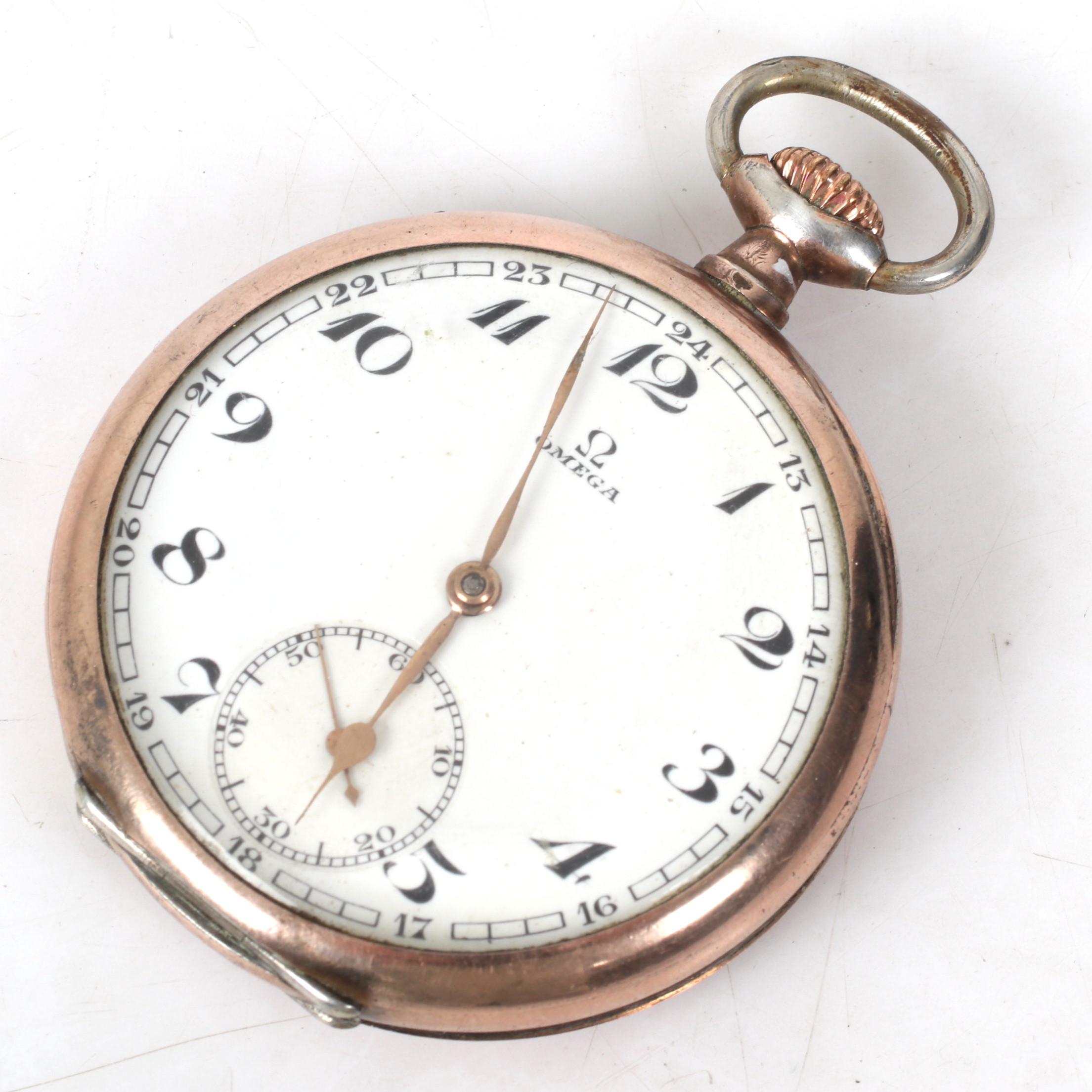 FICKUR, boett, silver, Omega, 1900-tal.