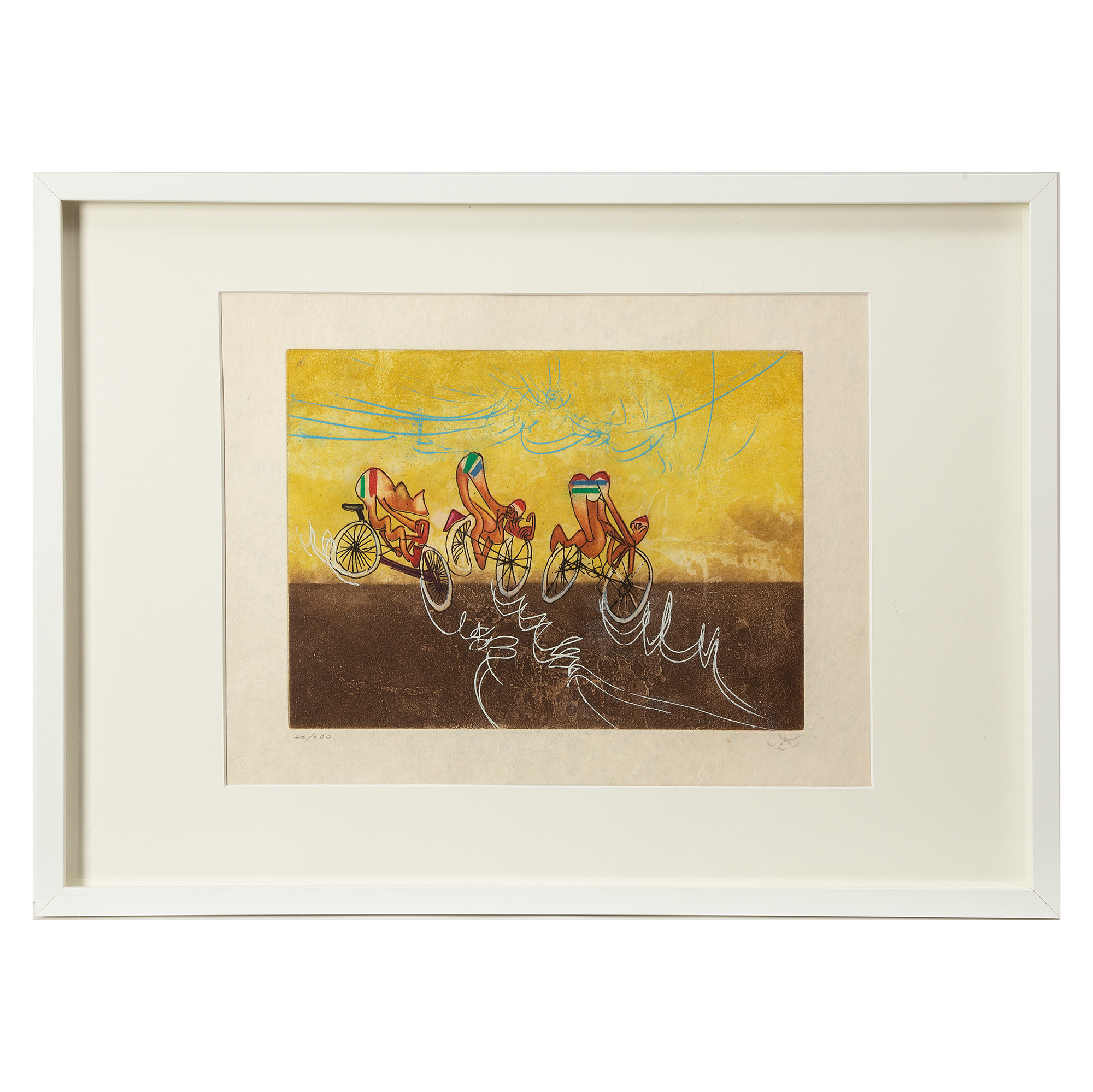 ROBERTO MATTA. Etsning med färgakvatint, signeraf och numrerad 70/100.