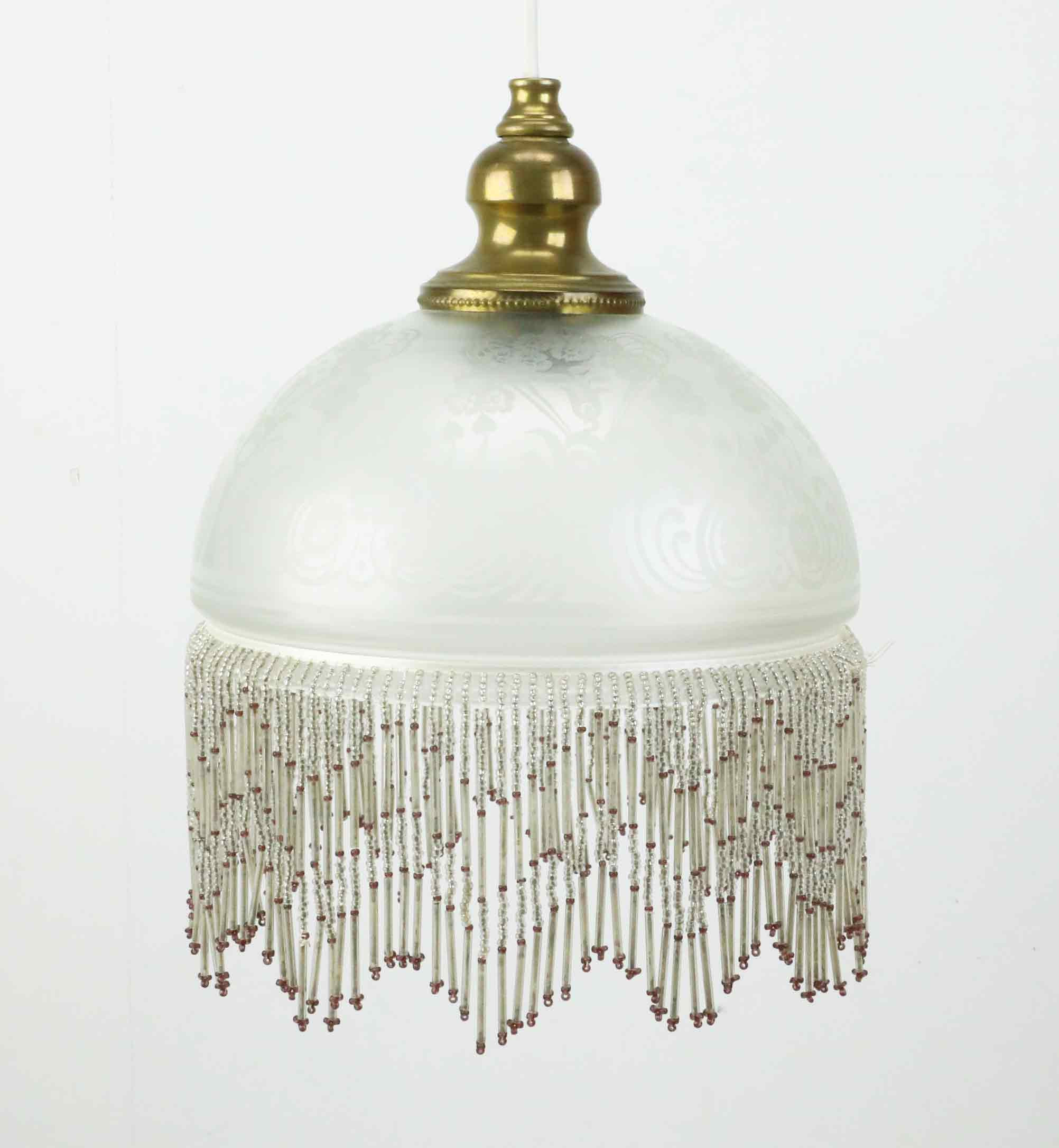 TAKLAMPA, Jugendstil, glas, 1900-tal.