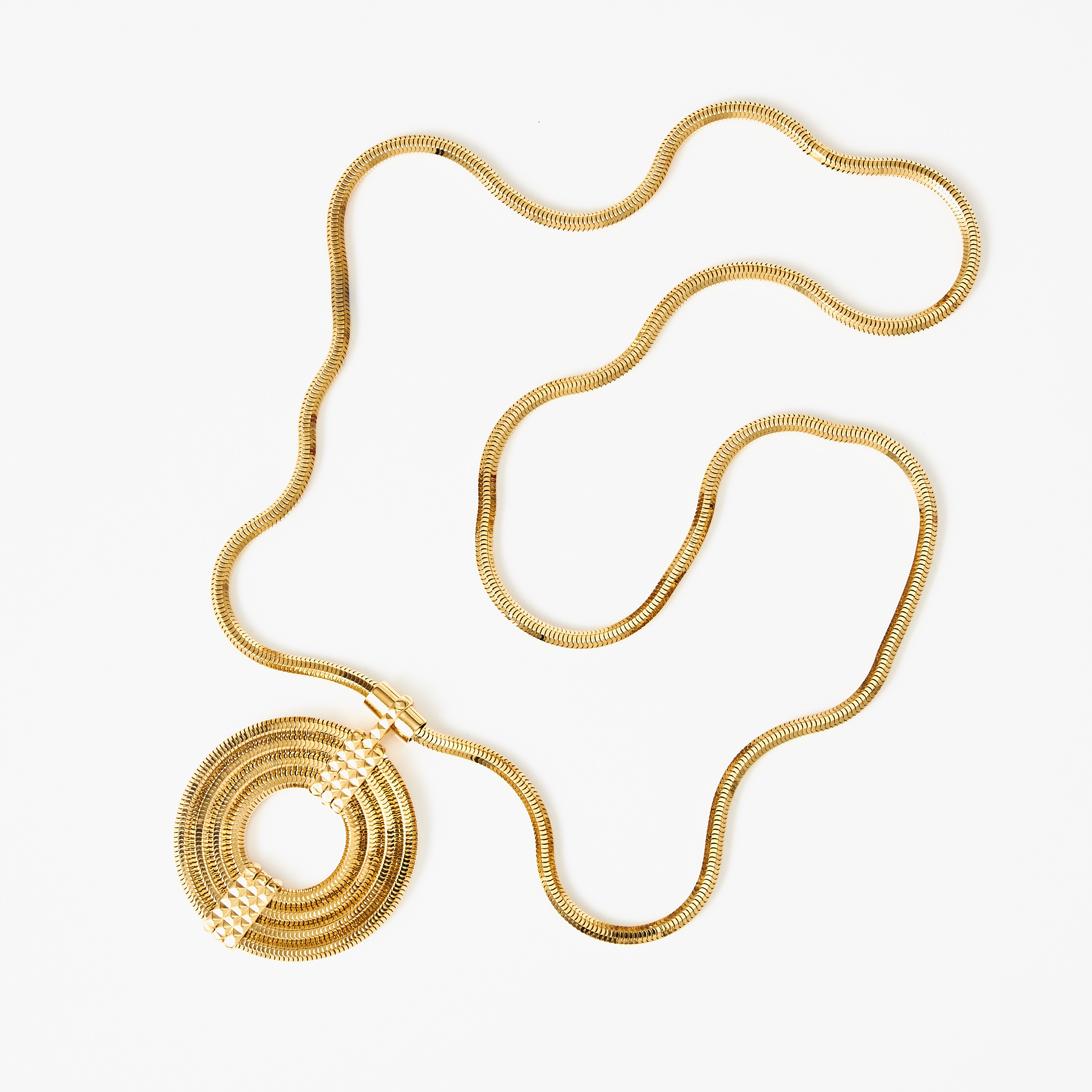 LARA BOHINC, "Saturn", halsband, guldpläterad mässing.