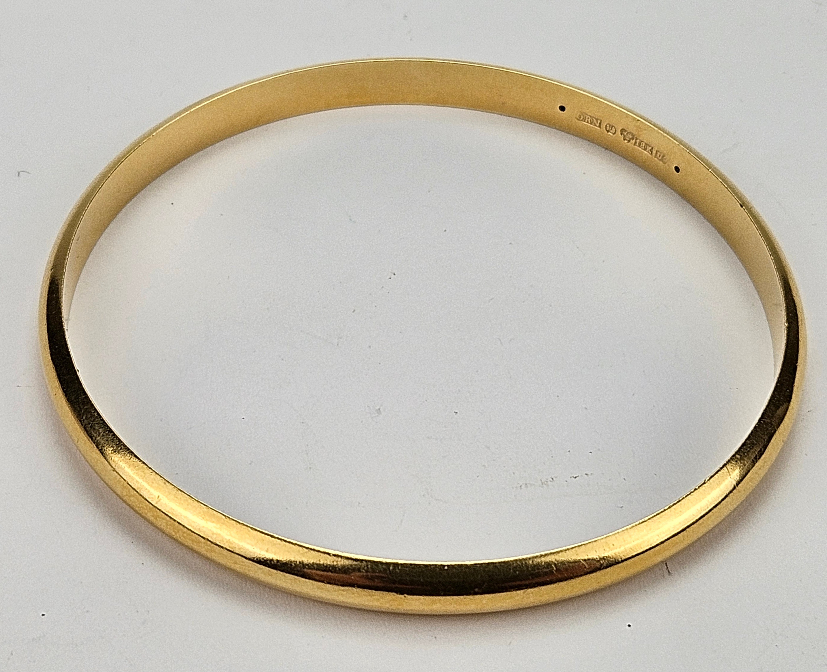 ARMRING, guld, 18K, Örns Juvelateljé, Göteborg 1970, vikt ca. 9,5 gram.