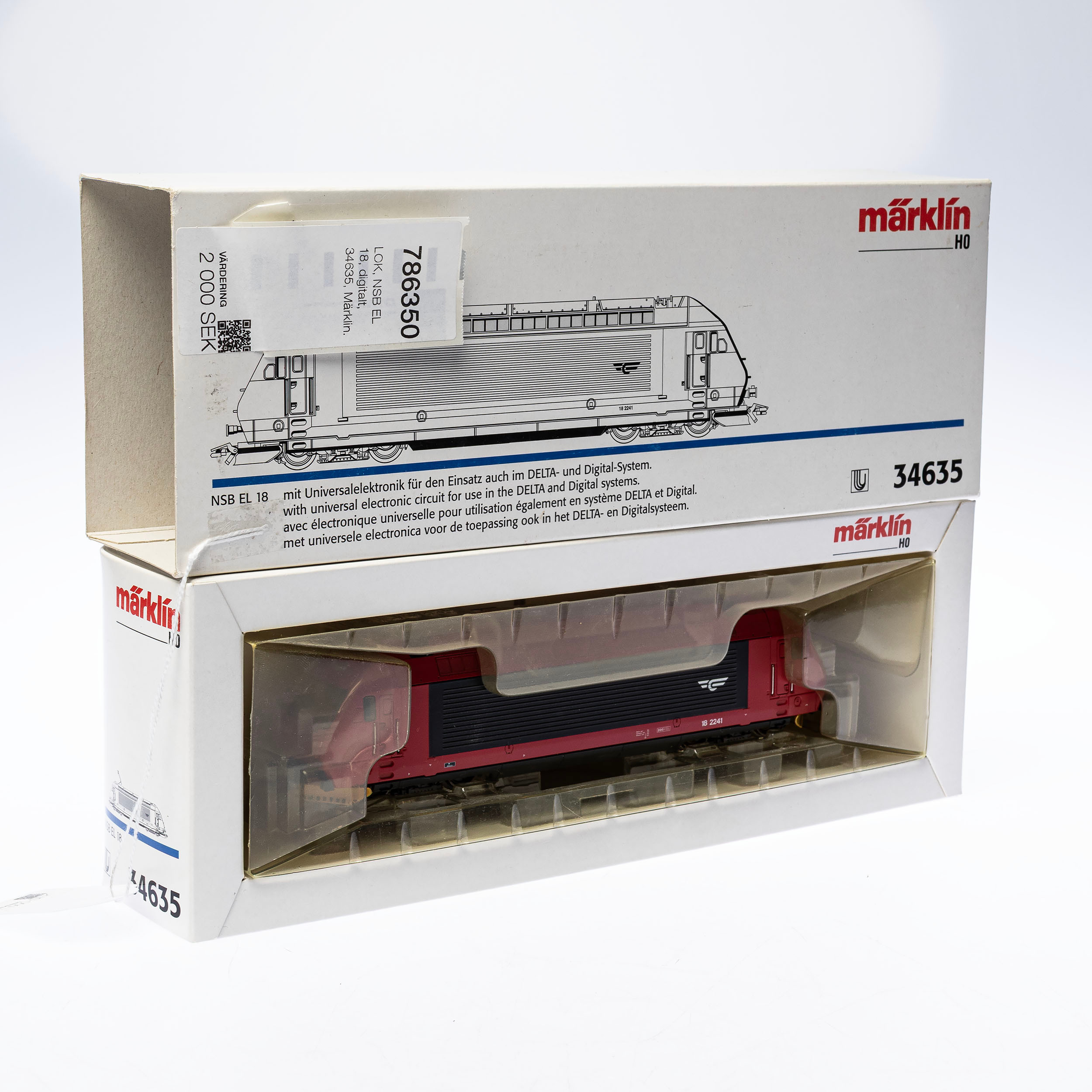 LOK, NSB EL 18, digitalt, 34635, Märklin.