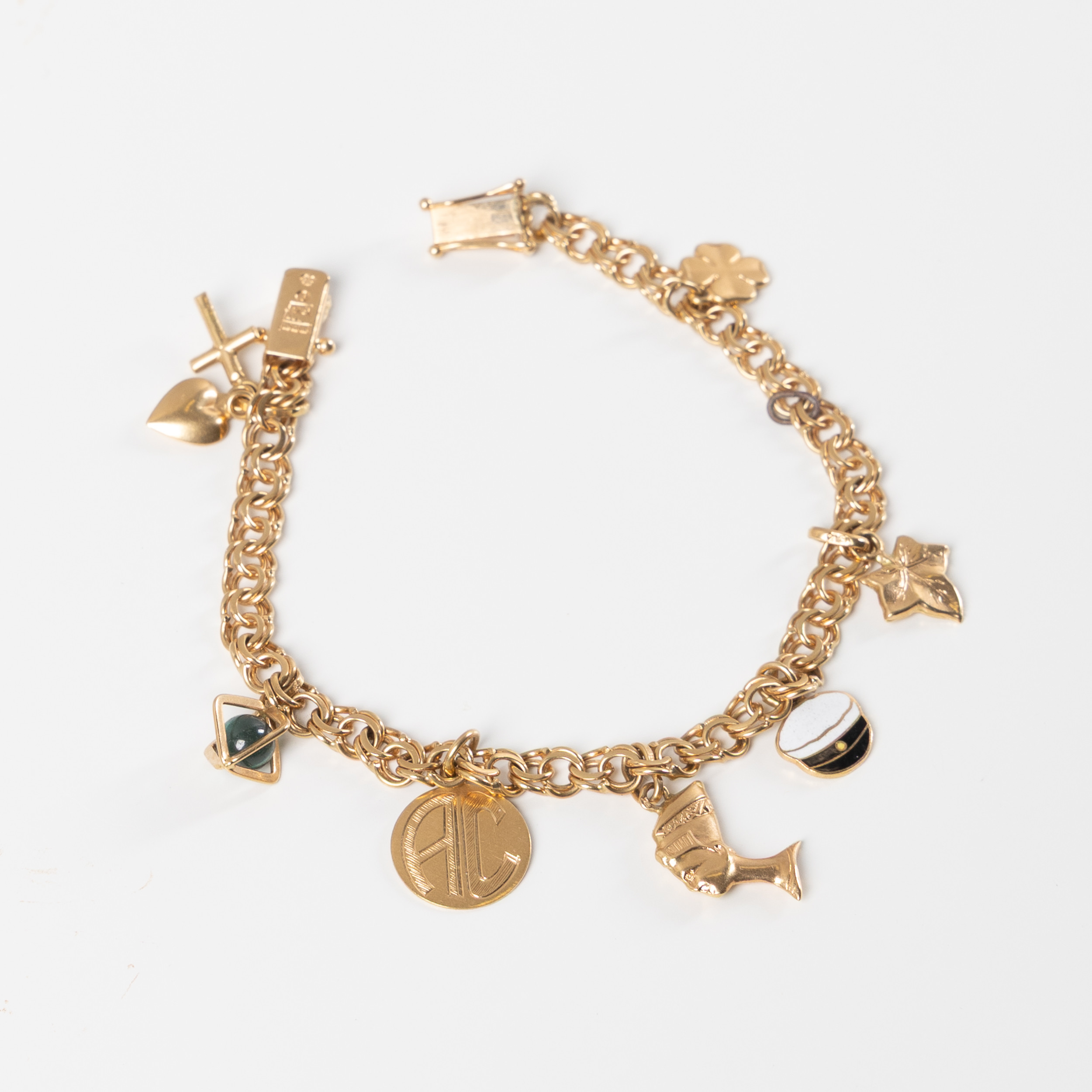 BERLOCKARMBAND, 18K guld.