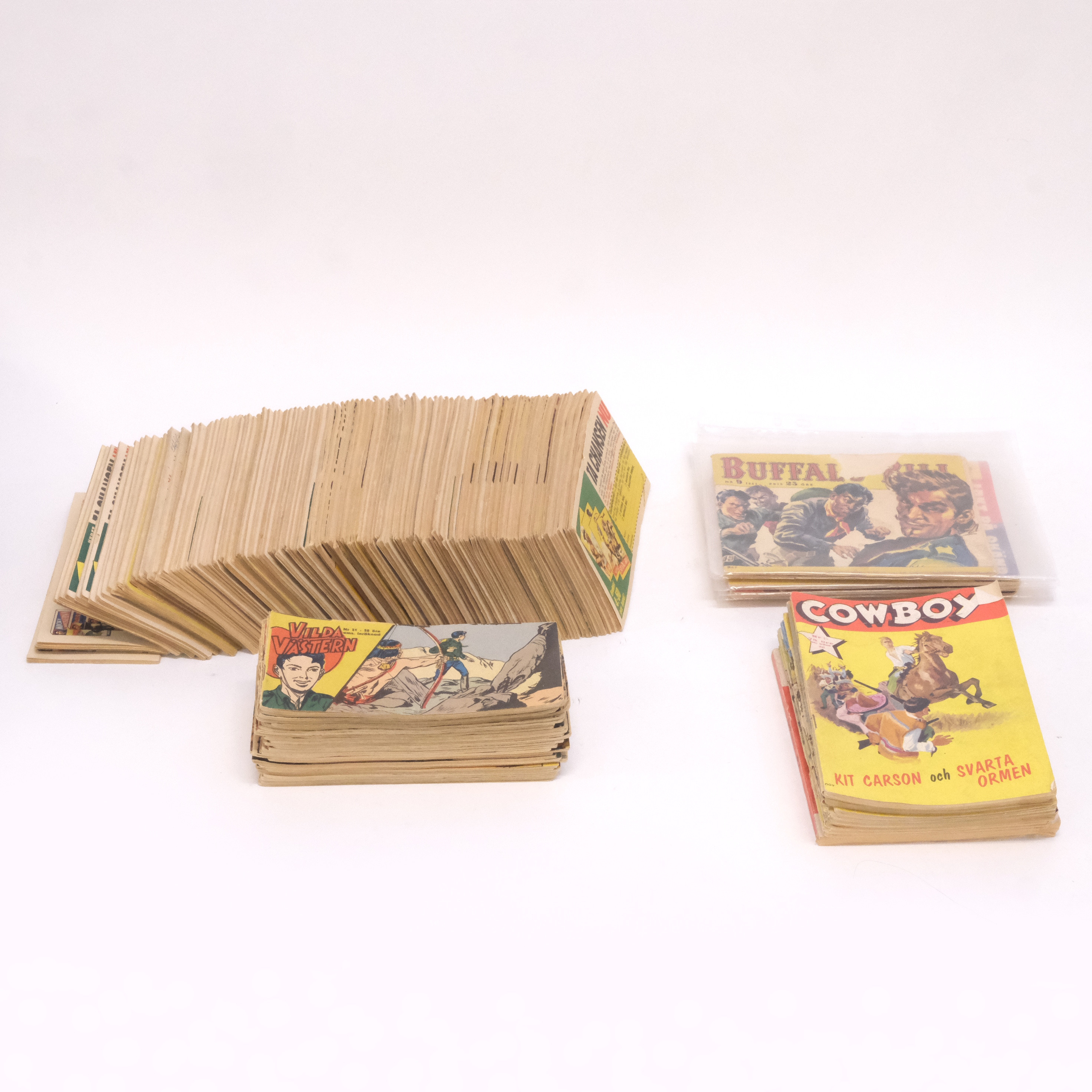 SAMLING SERIEMAGASIN PRÄRIE MED FLERA, 1950-TAL, 167 DELAR.