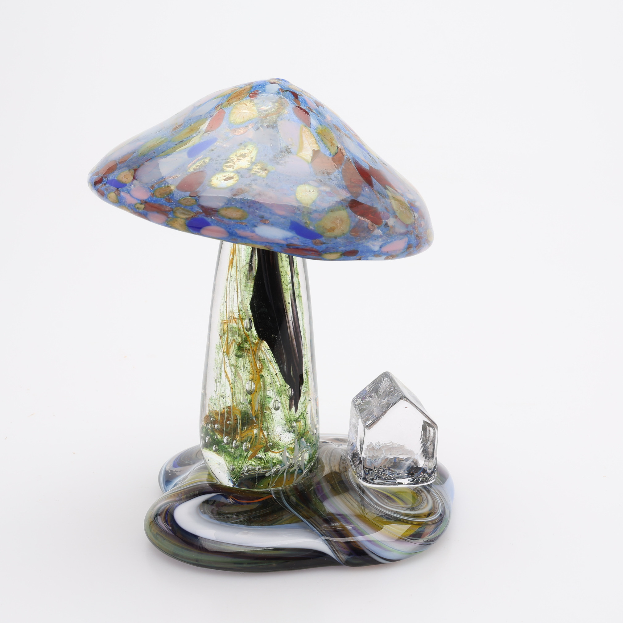 DAN LAURSEN & LARS SKULBERG. SVAMPFORMAD SKULPTUR, GLAS, MAGMA, SIGNERAD & NUMRERAD 175.