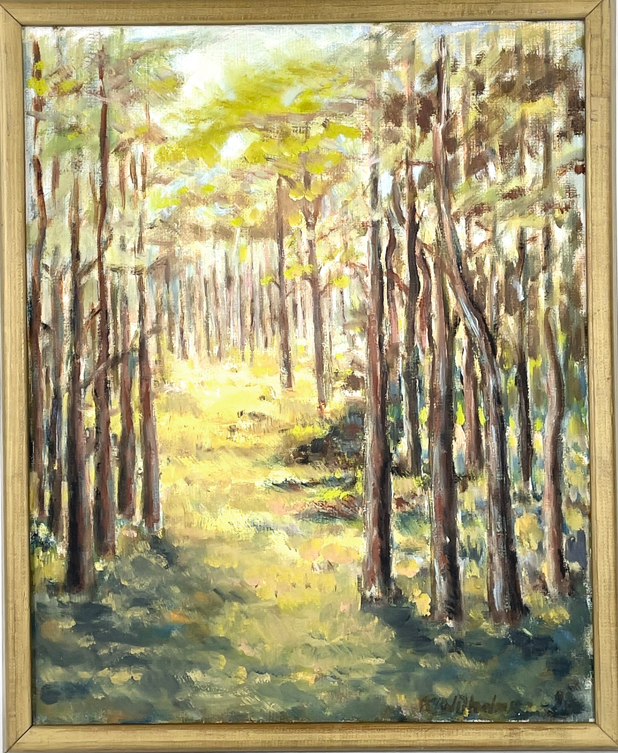 KURT WILHELMSON, olja på duk, "Tallskog", signerad samt daterad -90.