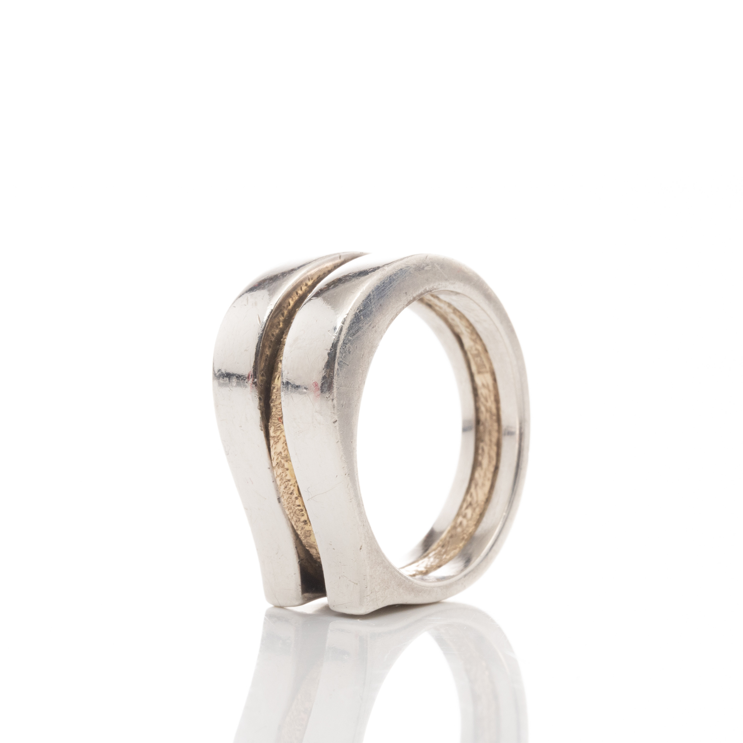 RING, 18K guld & Sterlingsilver, Judit Emödi.