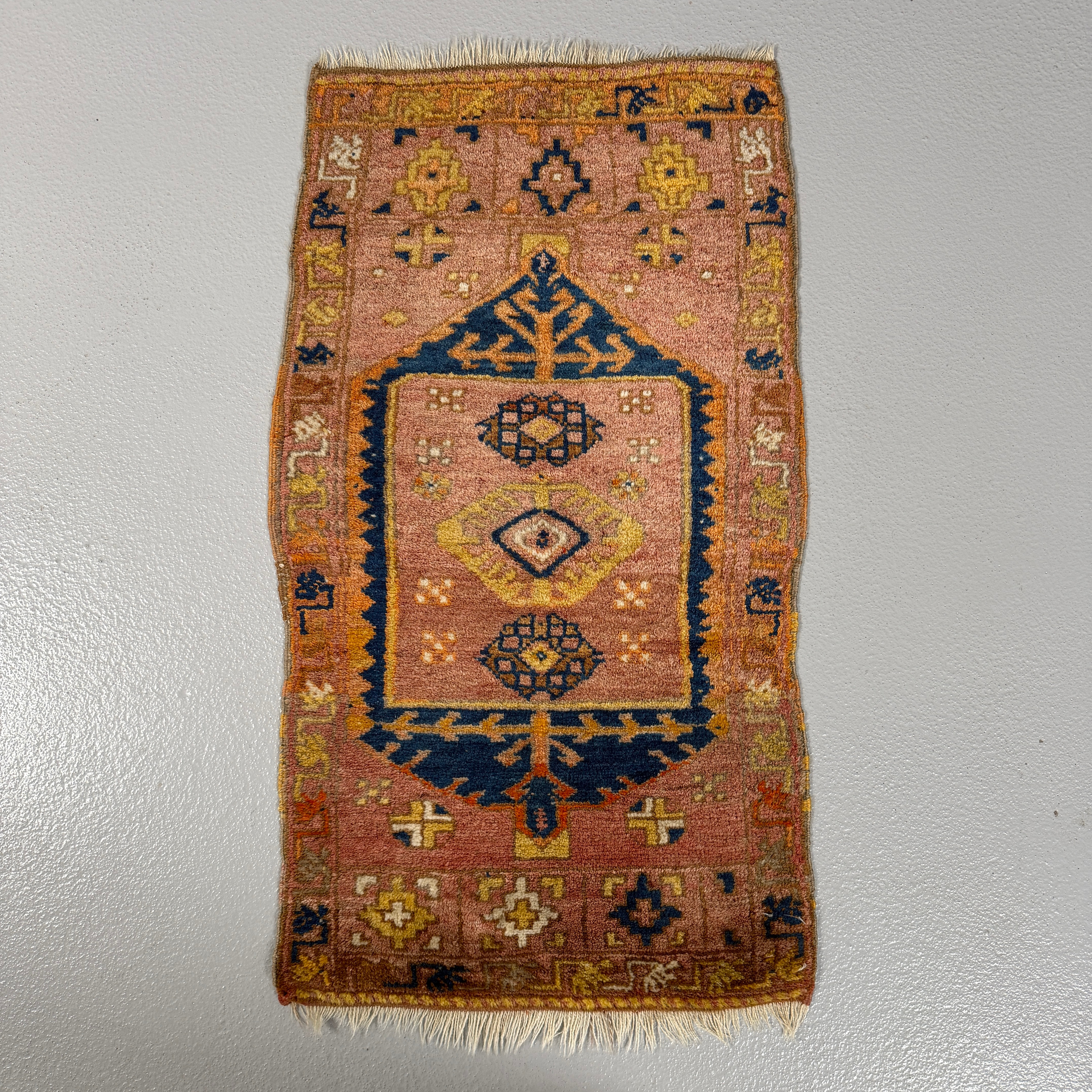 ORIENTMATTA, semiantik, yastik, Anatolien, handknuten, ull på ullvarp, ca 99x55 cm.