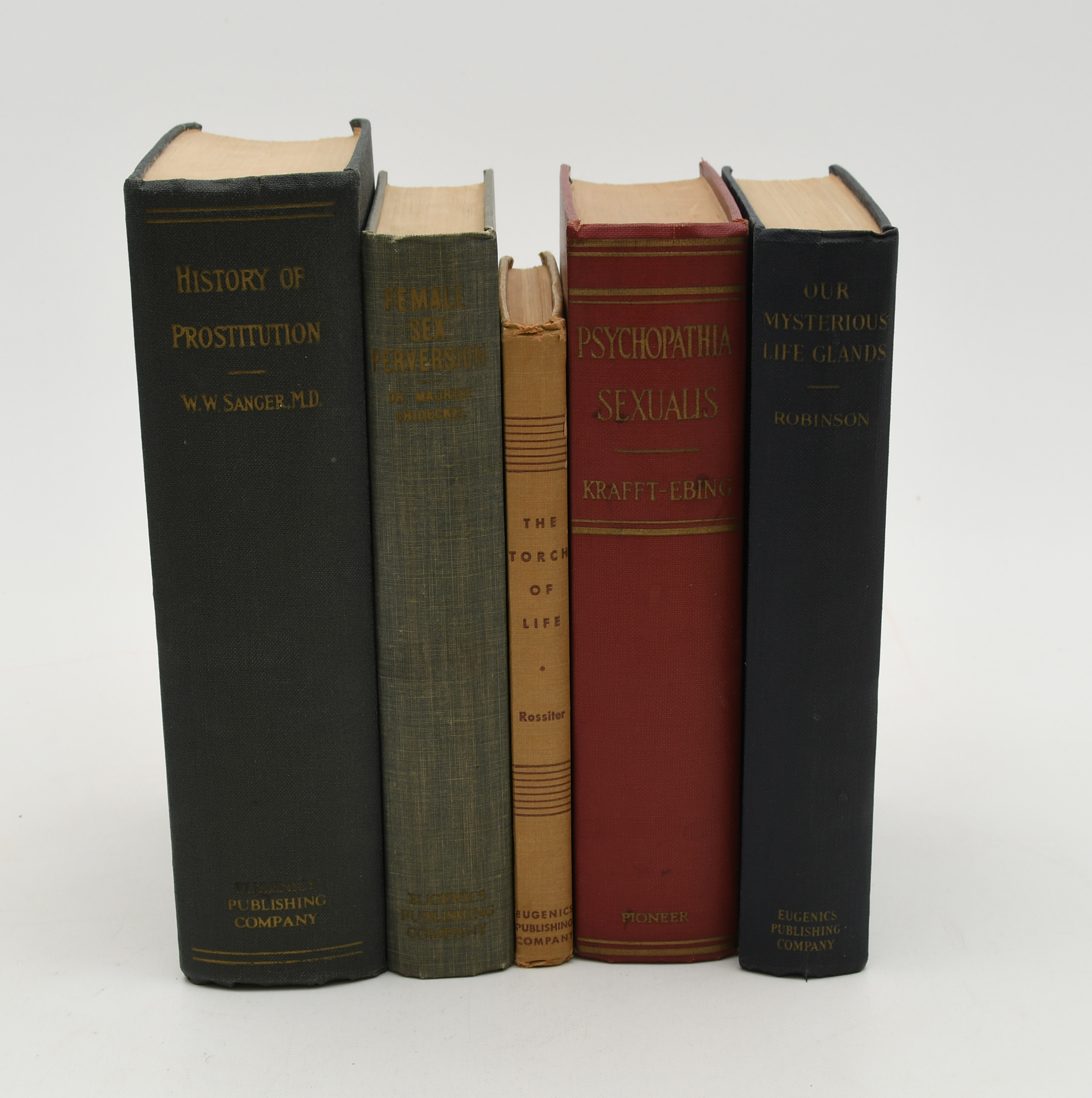 Erotica. 5 vol. USA 1930-40-tal.