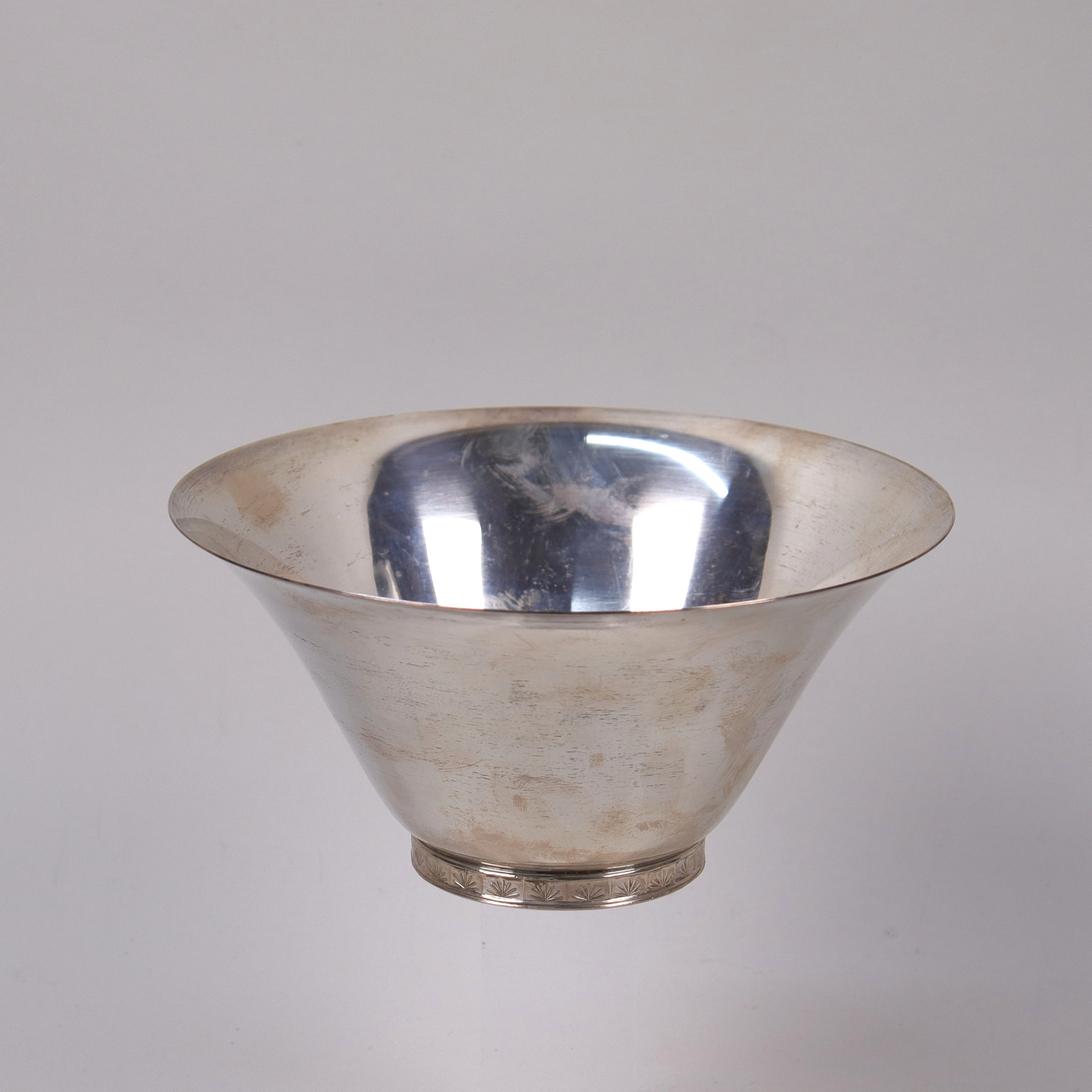 WIWEN NILSSON. skål, sterlingsilver, Lund 1968.