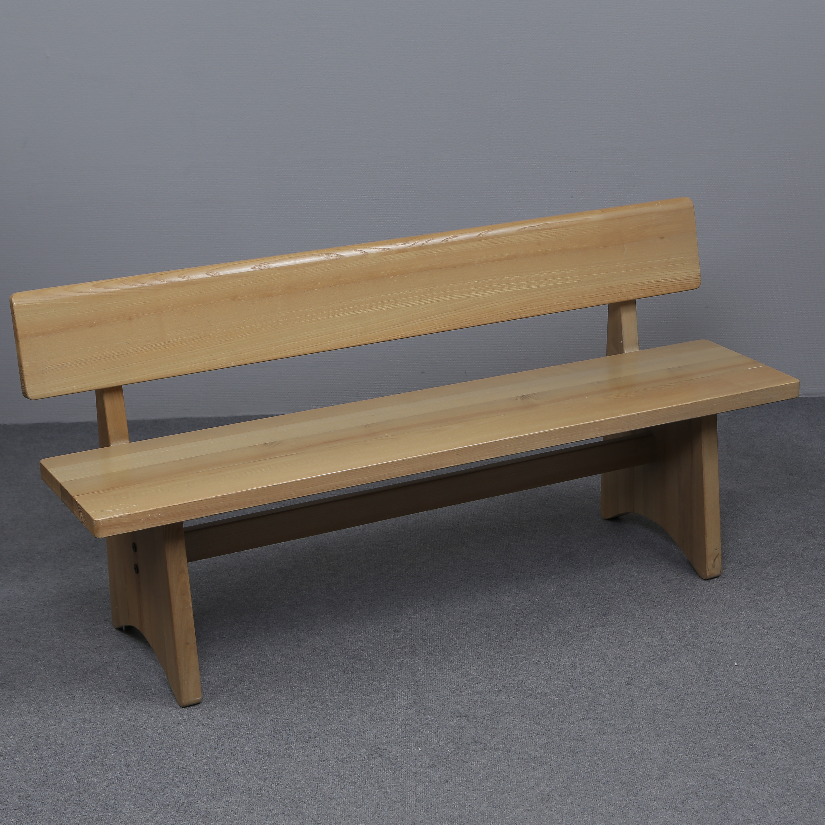 BÄNK/SOFFA, MASSIV ASK, SPECIALBESTÄLLD TILLVERKNING, 1900-TAL.
