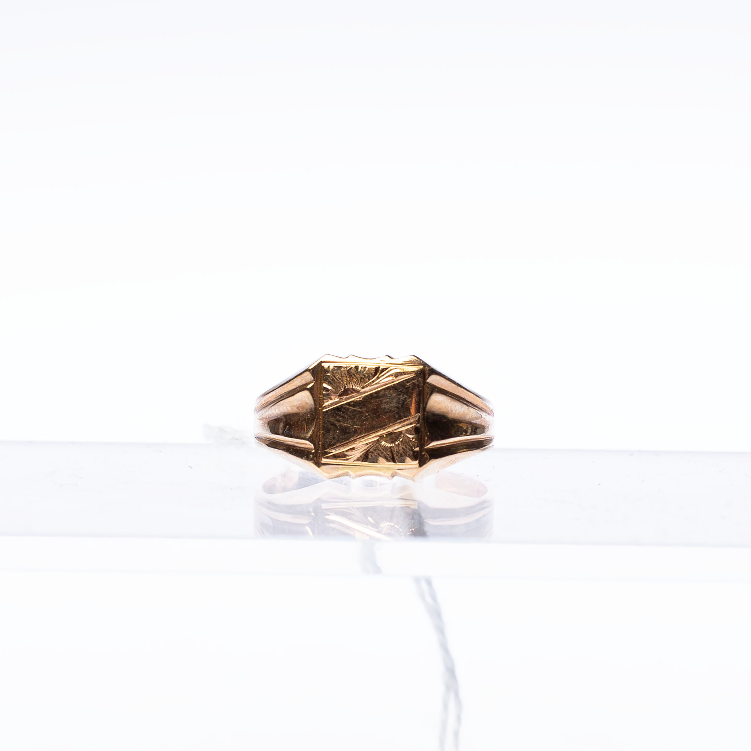 KLACKRING, 14k guld ca 4g.