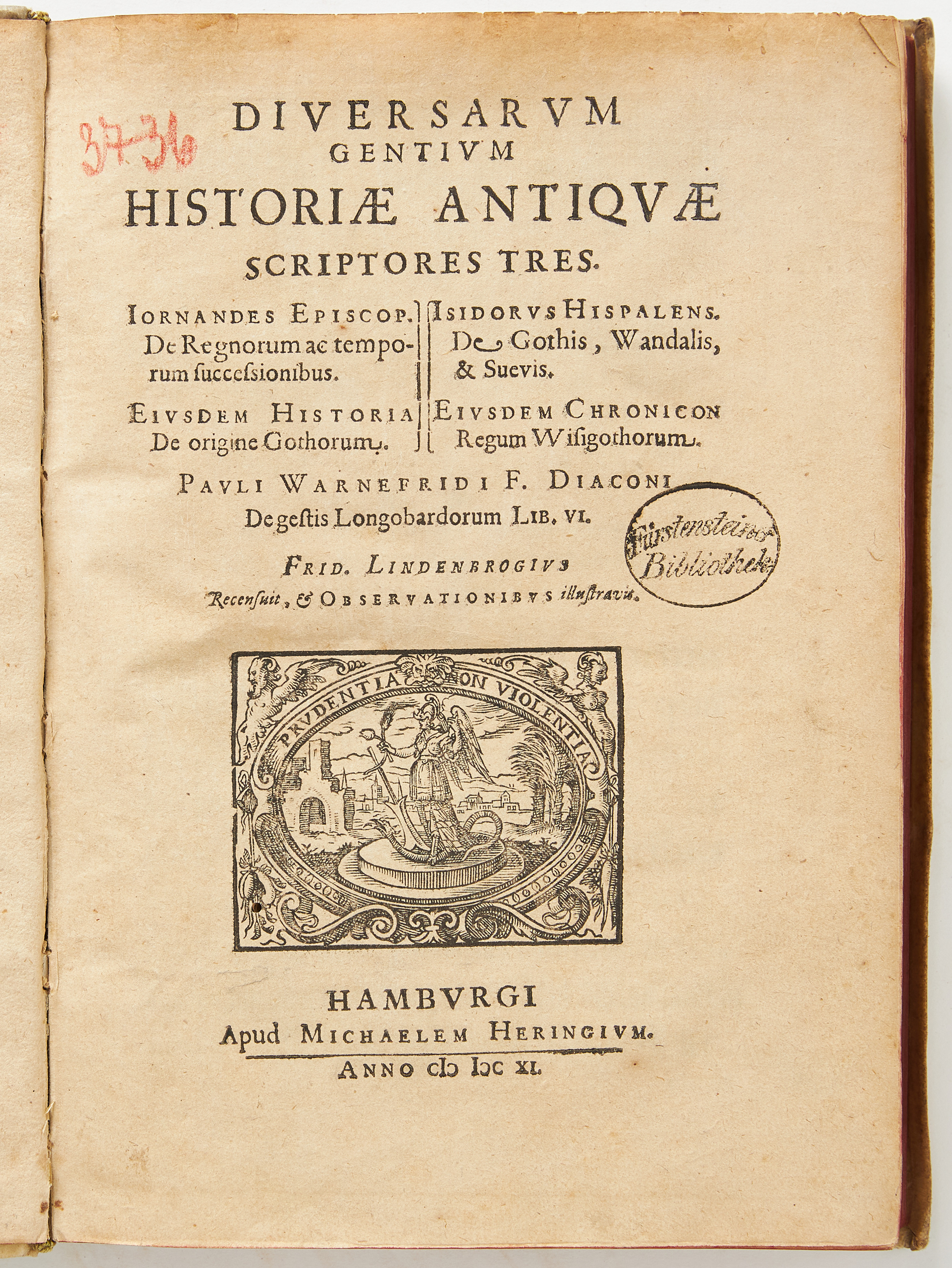 JORDANES AND OTHERS ON THE GOTHS AND LANGOBARDIANS 1611.