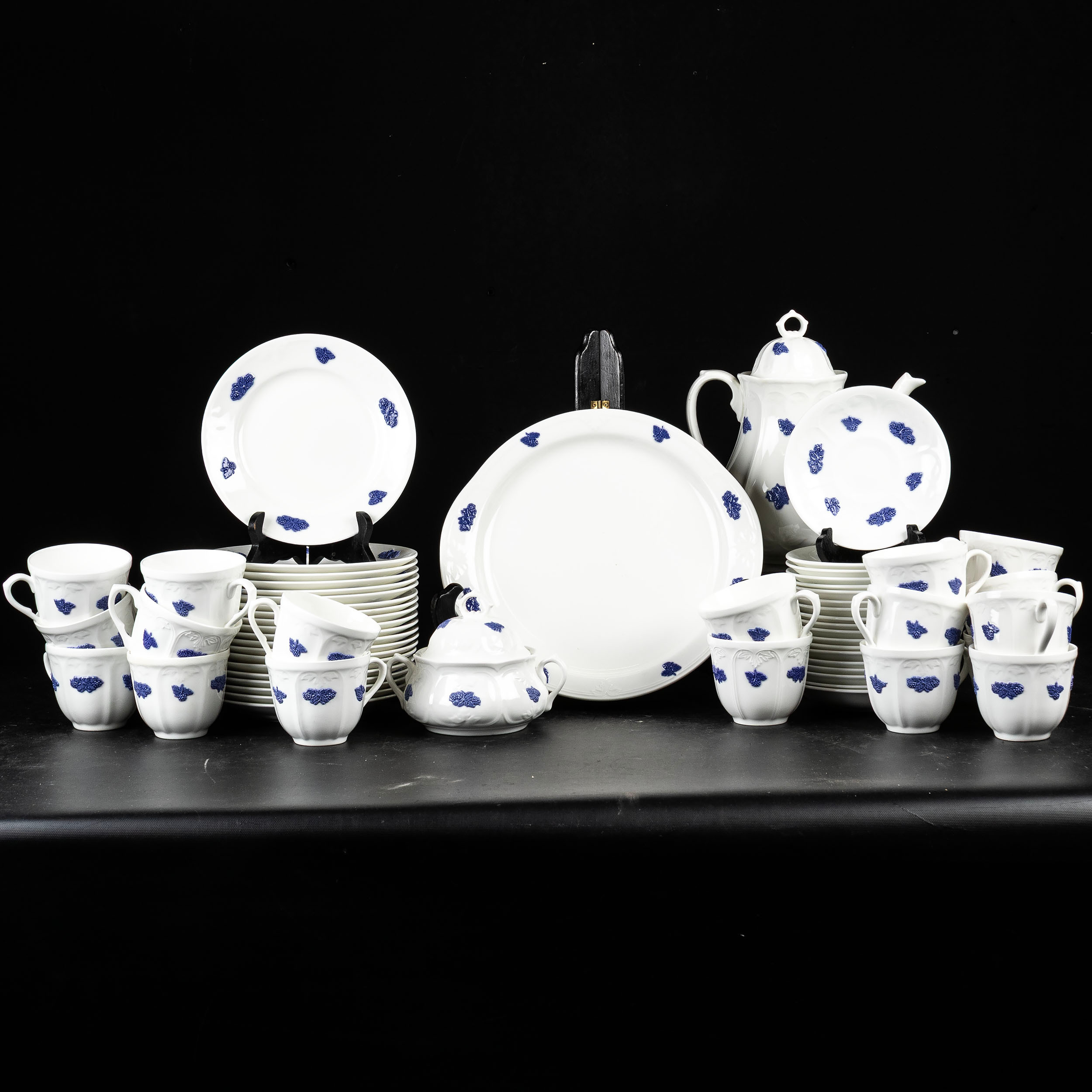 KAFFESERVIS, för 18 personer, 59 delar, "Blå Blom", Gustavsberg.