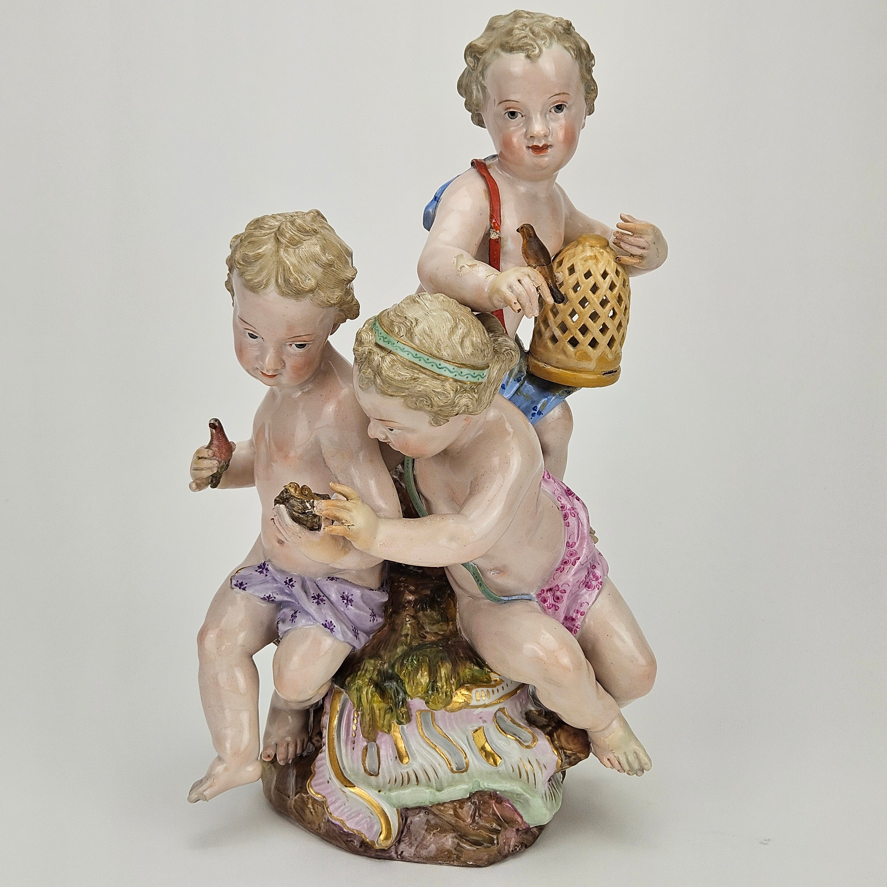 MEISSEN. Figurin, porslin, Tyskland.