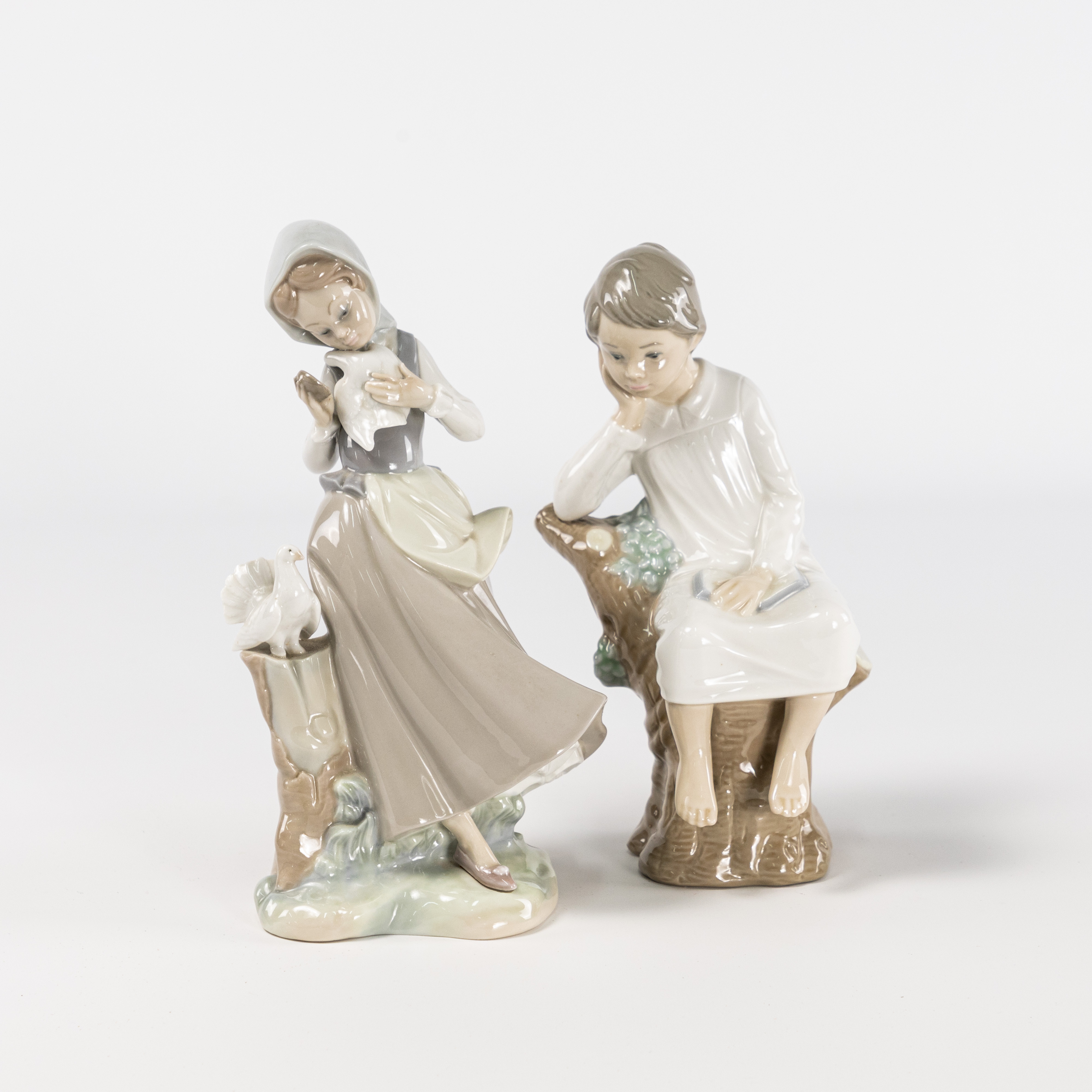 FIGURINER. 2 st, Lladro, Spanien.