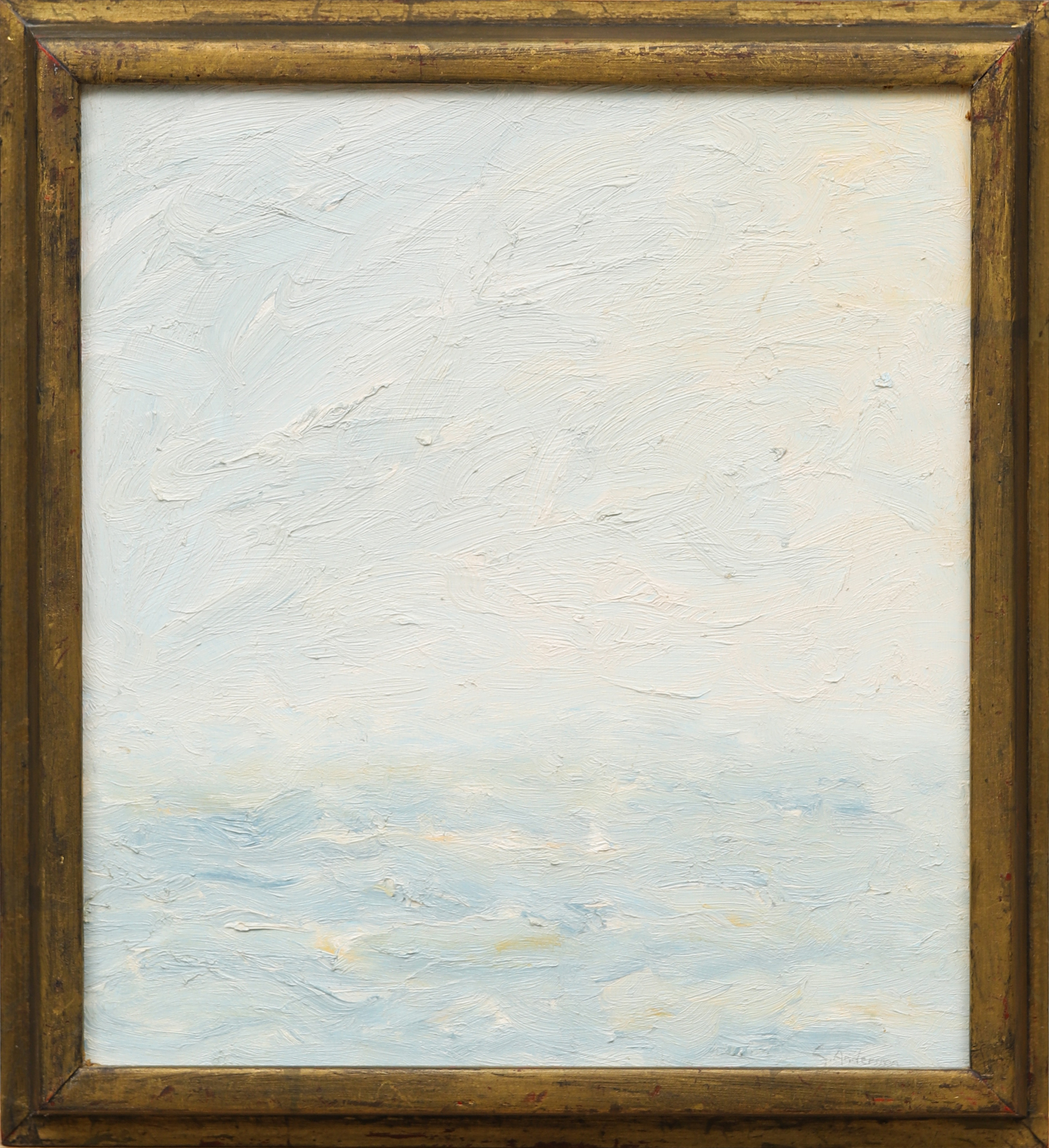 GÖRAN ANDERSSON. "Havsljus", olja på pannå, signerad.