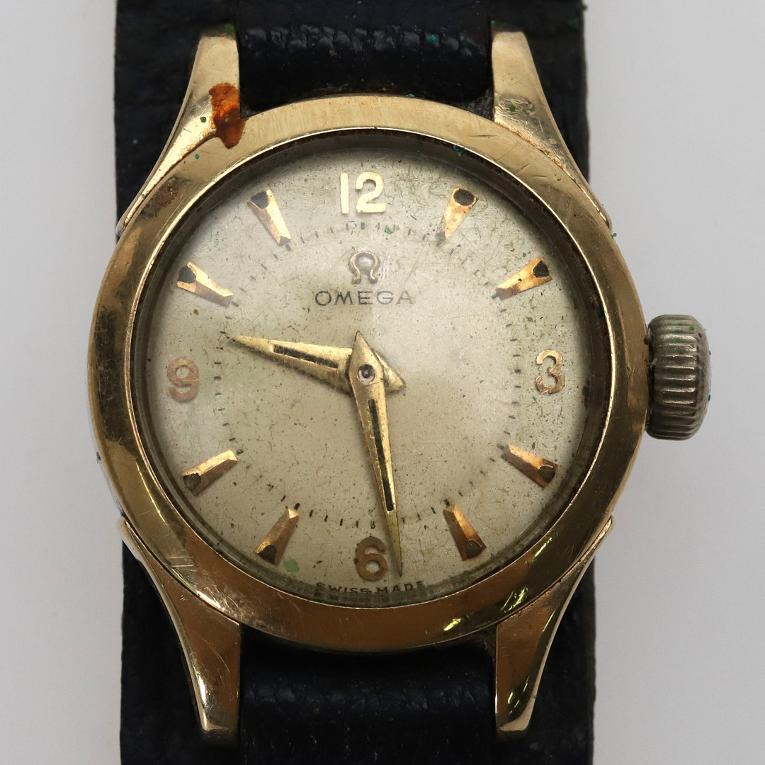 VINTAGE-ARMBANDSUR, Omega, manuell 244 caliber, Acier Staybrite.