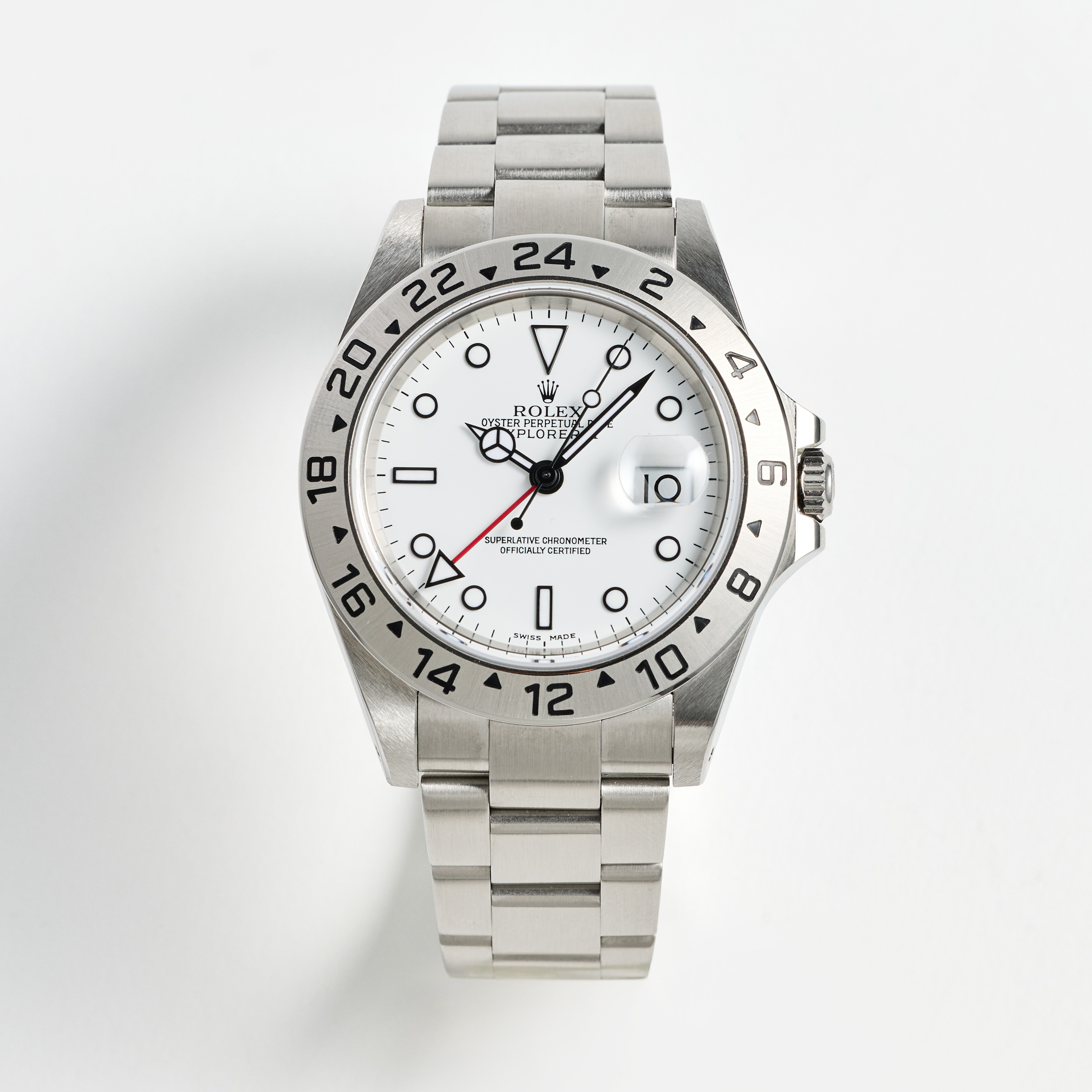 ROLEX, Oyster Perpetual Date, Explorer II (Swiss Made), armbandsur, 40 mm, stål, certifikat, november 2001.