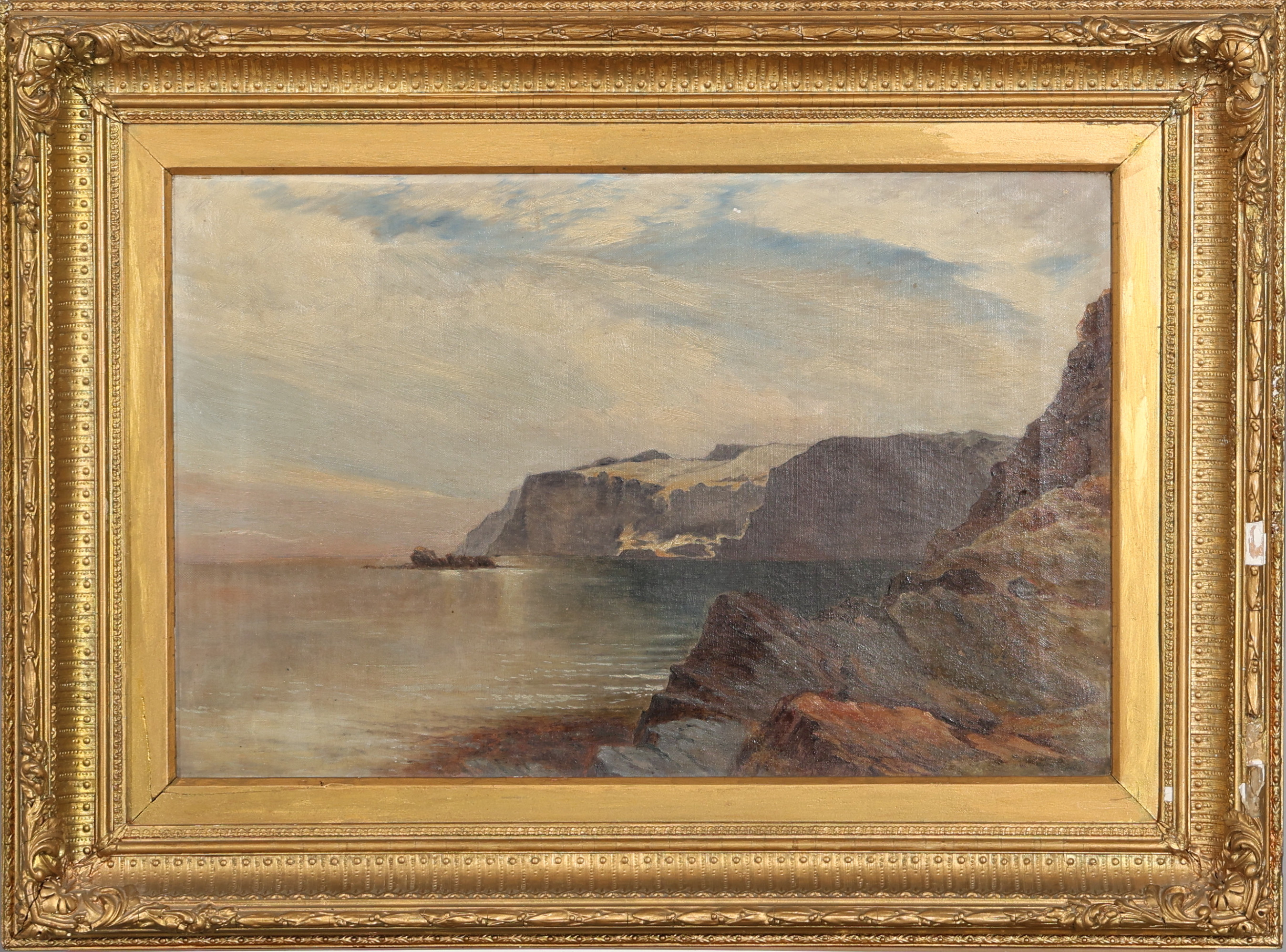 OKÄND KONSTNÄR. OLJA PÅ DUK 1800-tal.